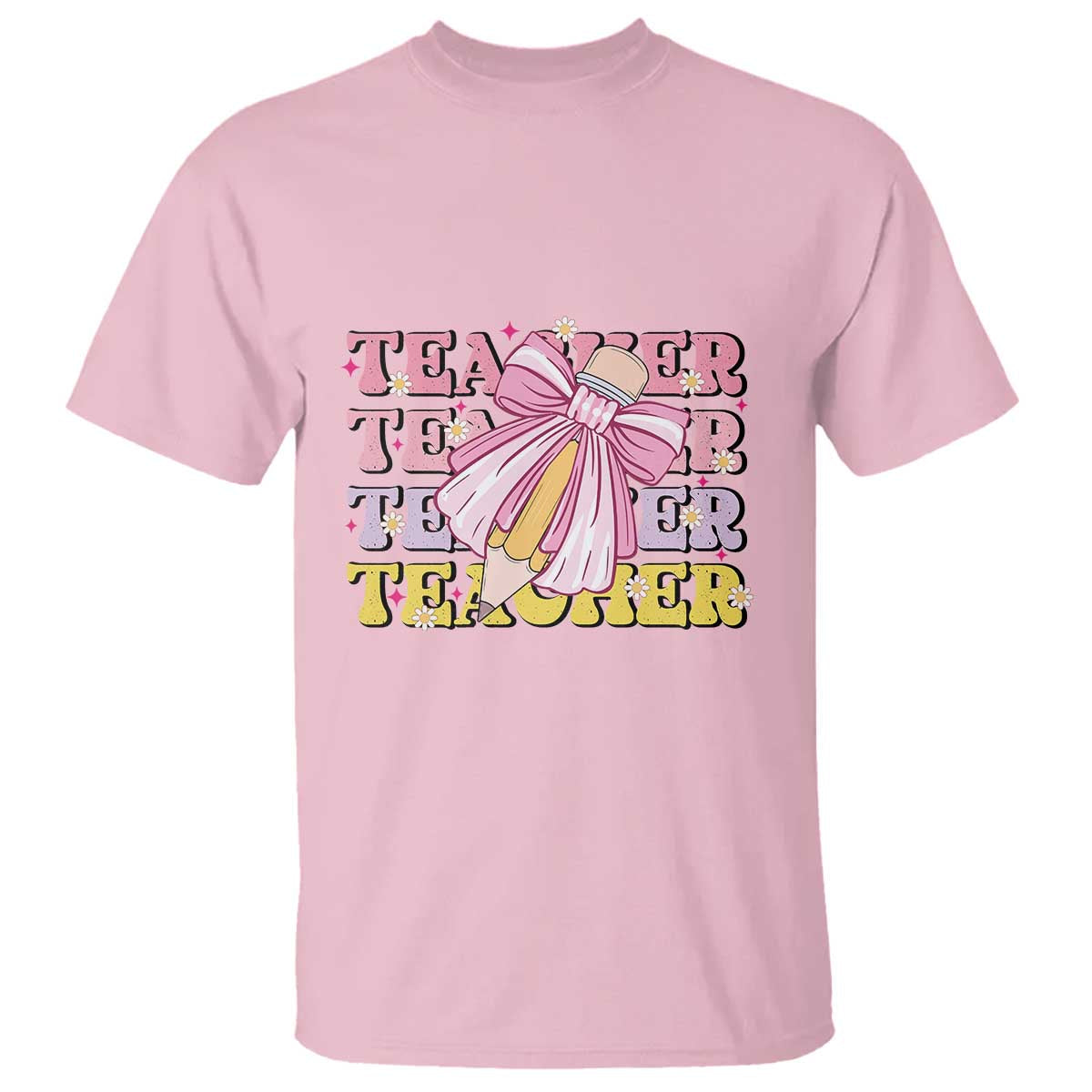 teacher-t-shirt-groovy-pencil-pink-bow-back-to-school