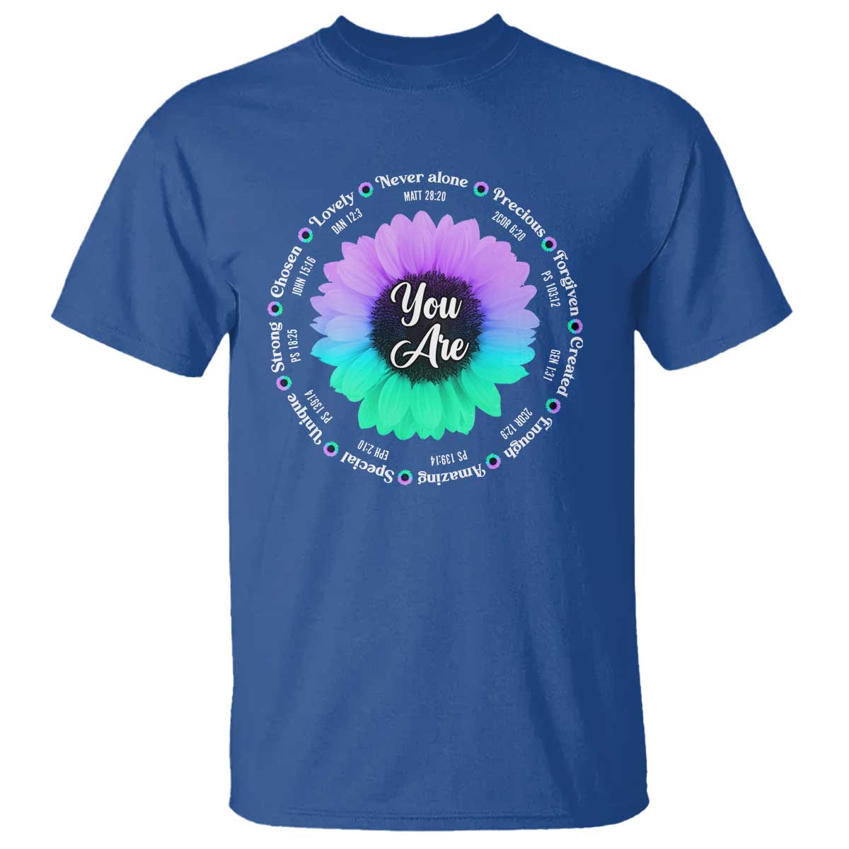 Suicide Prevention Support T Shirt You Are Never Alone Enough Amazing Special Strong Lovely Sunflower
