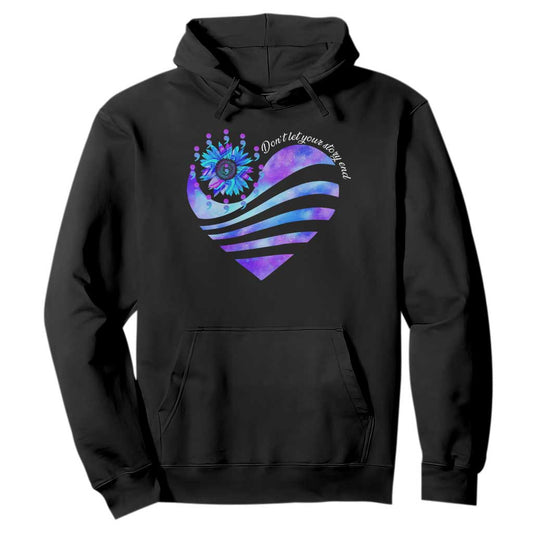 Suicide Prevention Support Hoodie Don't Let Your Story End Heart Semicolon Sunflower