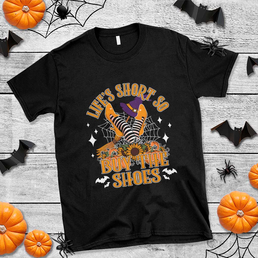 halloween-witches-t-shirt-lifes-short-so-buy-the-shoes-spider-web-fall-season