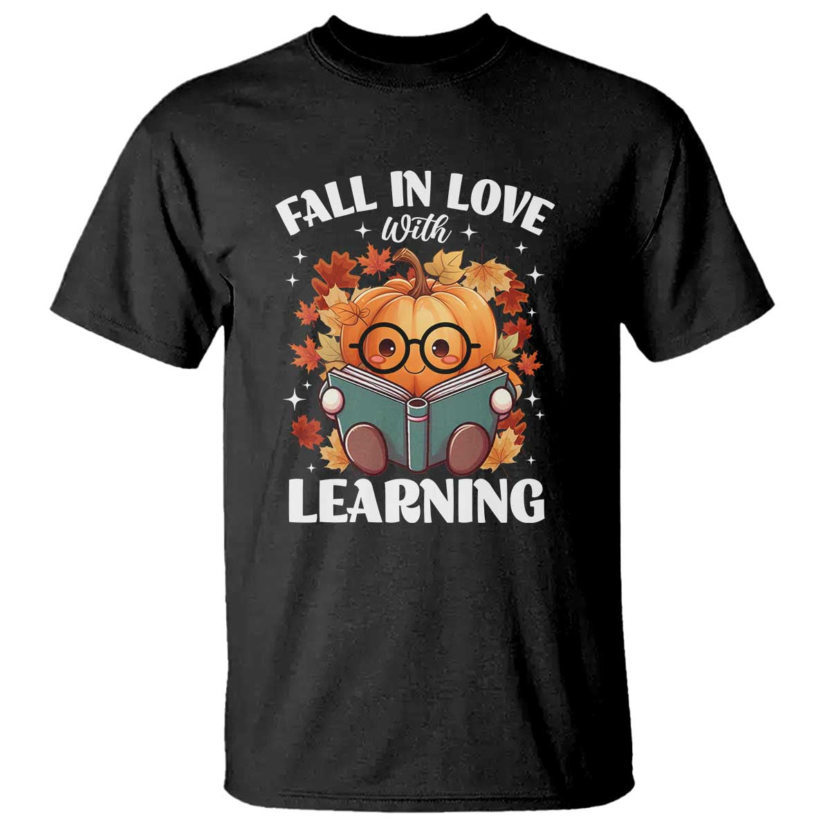 funny-teacher-t-shirt-fall-in-love-with-learning-autumn-pumpkin-reading-thanksgiving-pumpkin