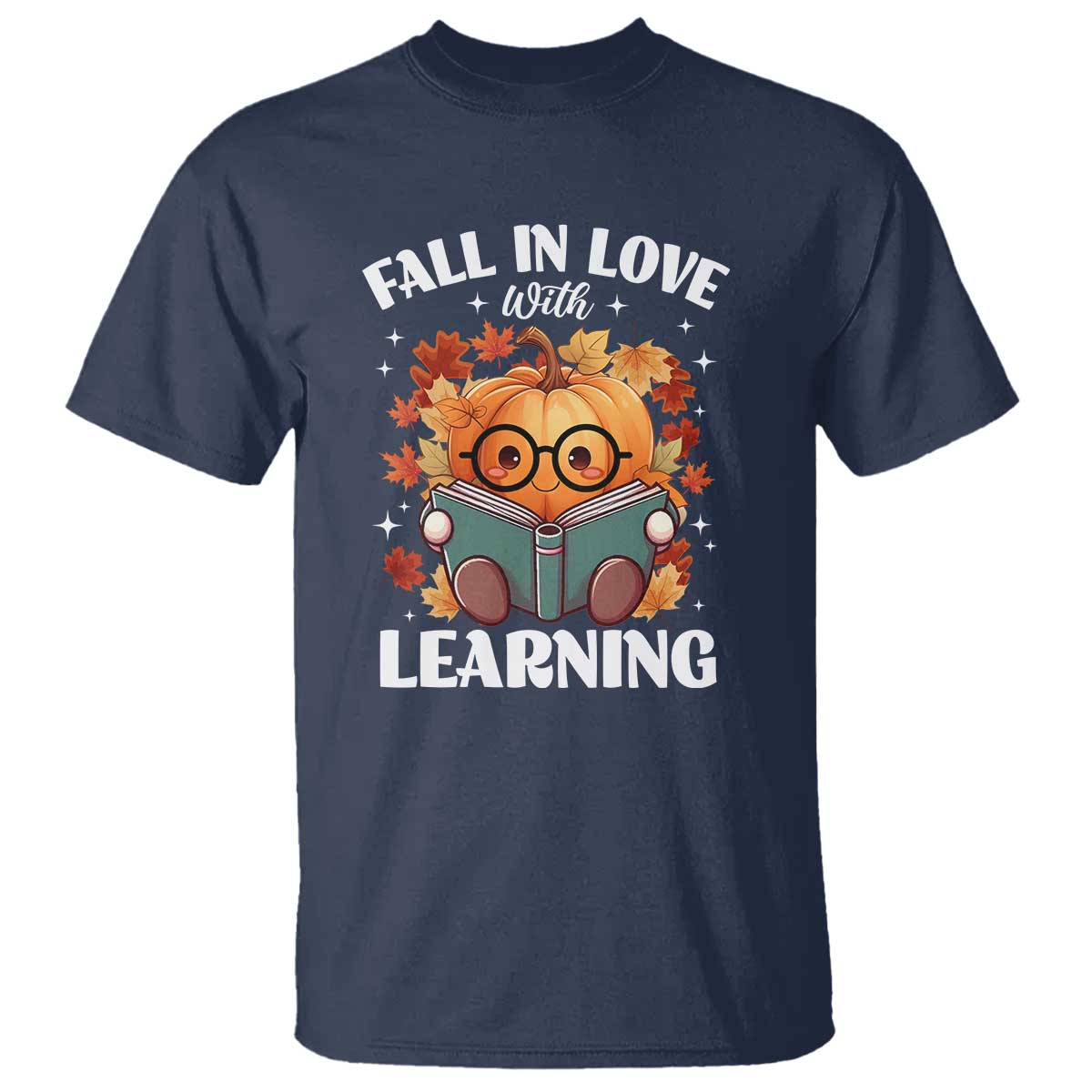 funny-teacher-t-shirt-fall-in-love-with-learning-autumn-pumpkin-reading-thanksgiving-pumpkin