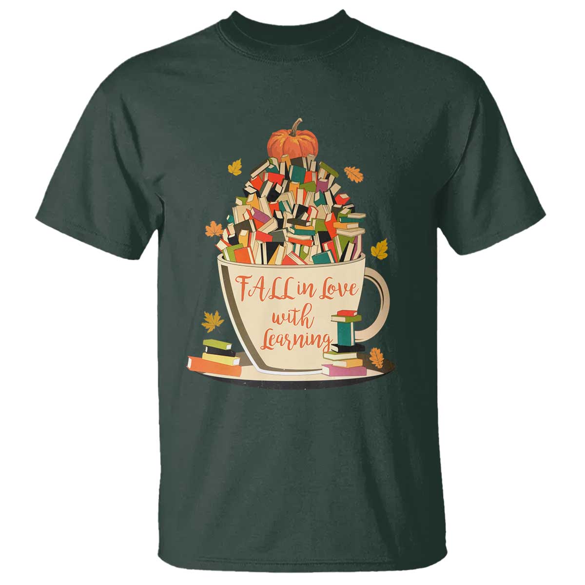 funny-teacher-t-shirt-fall-in-love-with-learning-autumn-pumpkin-reading-thanksgiving