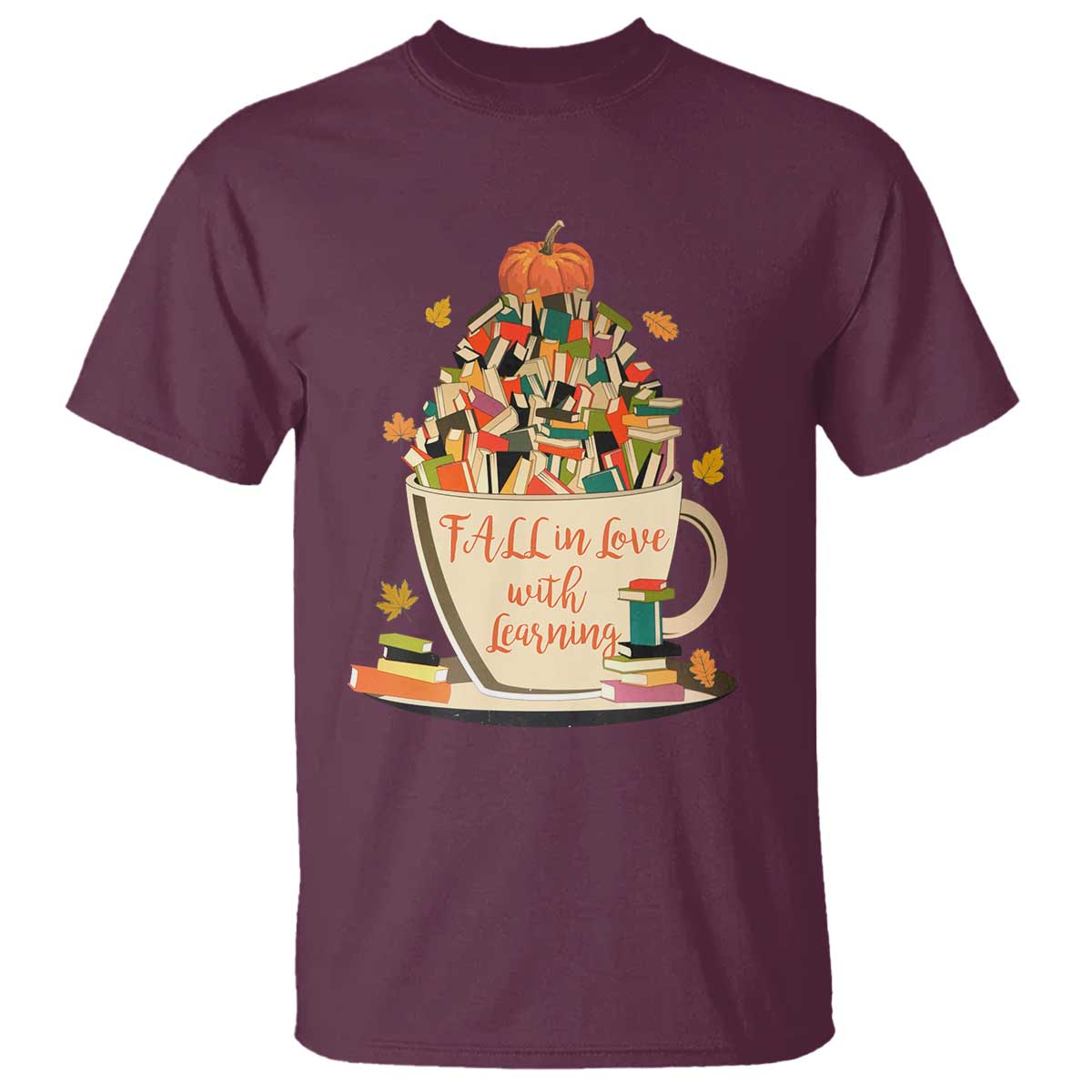 funny-teacher-t-shirt-fall-in-love-with-learning-autumn-pumpkin-reading-thanksgiving
