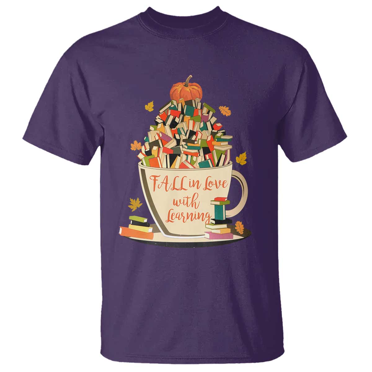 funny-teacher-t-shirt-fall-in-love-with-learning-autumn-pumpkin-reading-thanksgiving