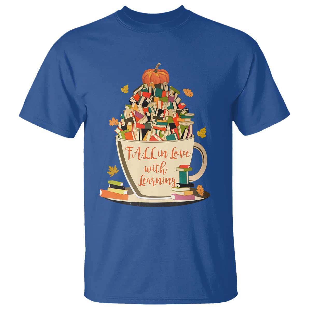funny-teacher-t-shirt-fall-in-love-with-learning-autumn-pumpkin-reading-thanksgiving