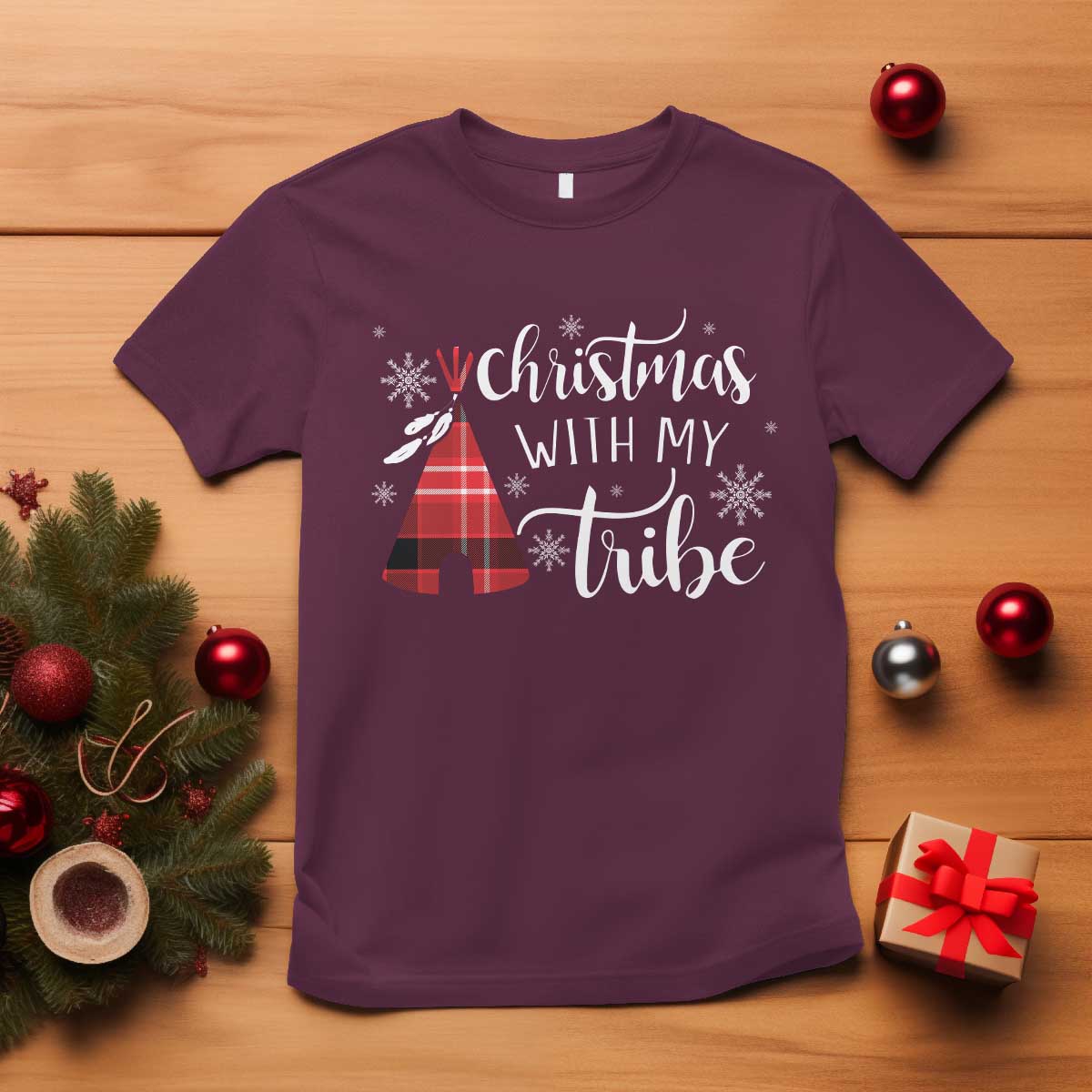 funny-christmas-native-american-t-shirt-christmas-with-my-tribes