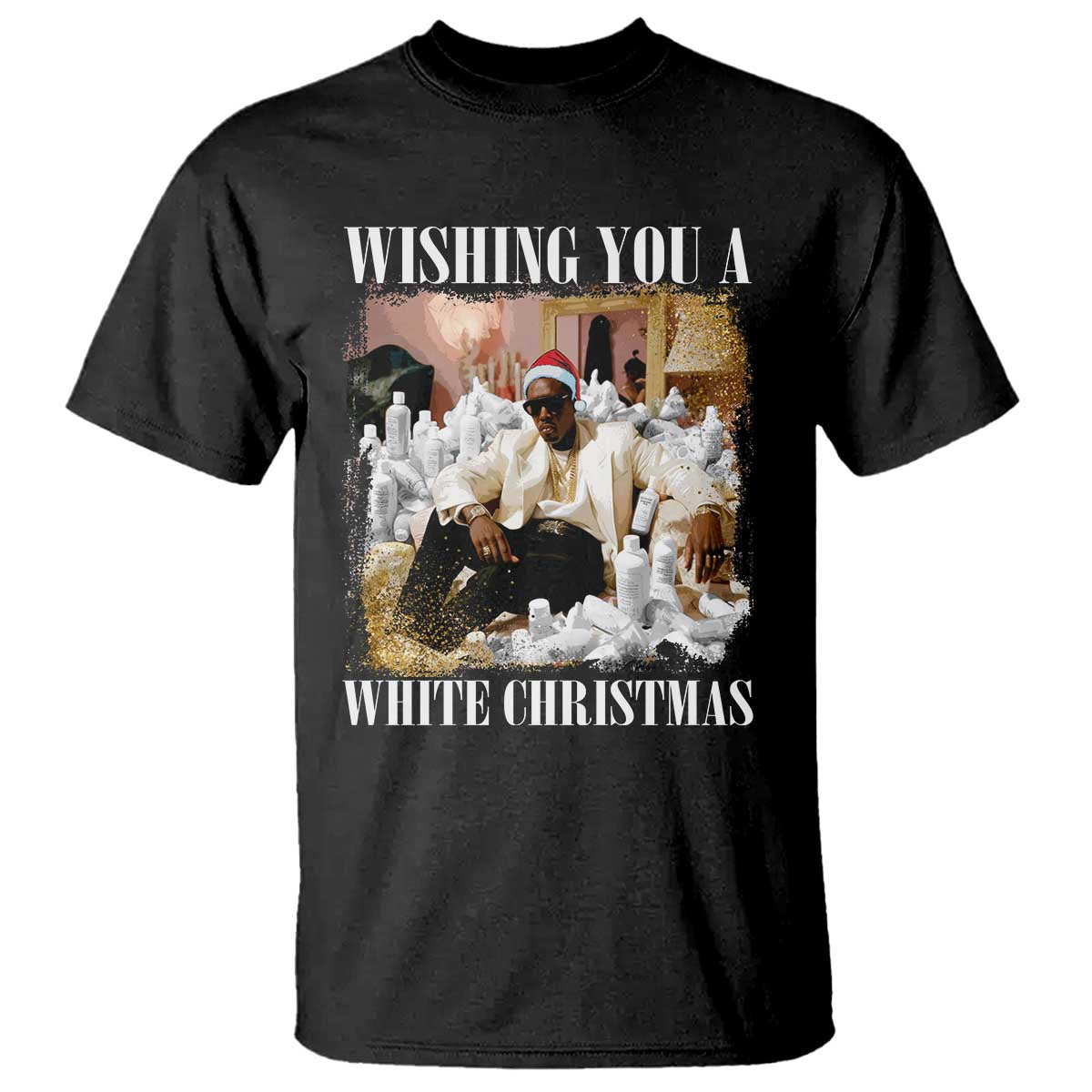funny-dirty-santa-diddy-christmas-t-shirt-wishing-you-a-white-christmas-santa-hat