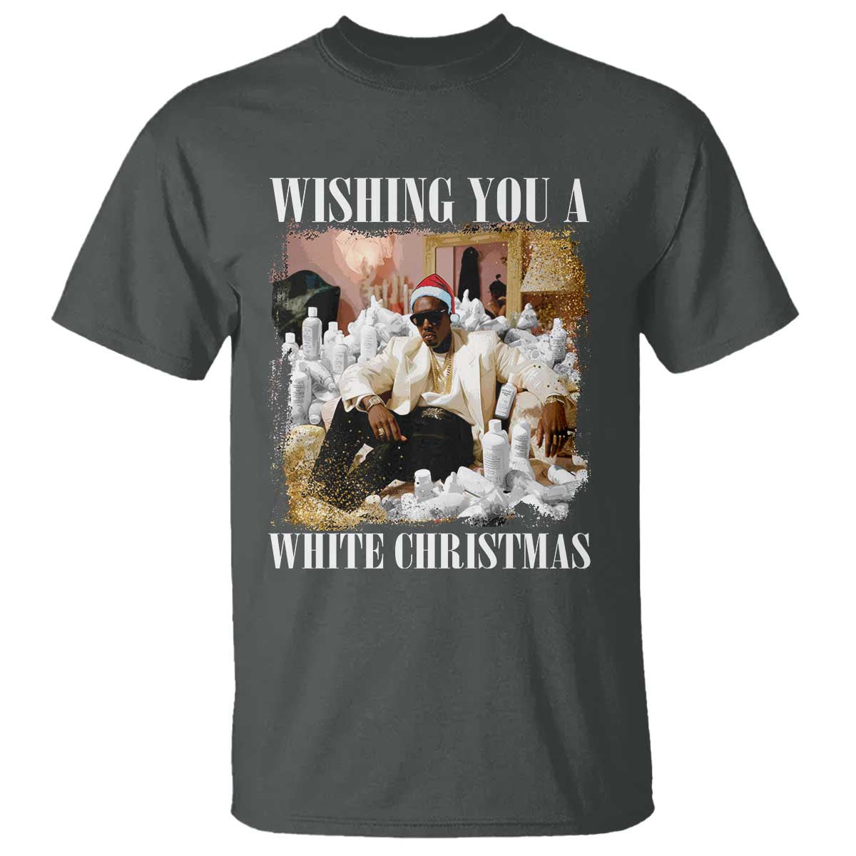 funny-dirty-santa-diddy-christmas-t-shirt-wishing-you-a-white-christmas-santa-hat