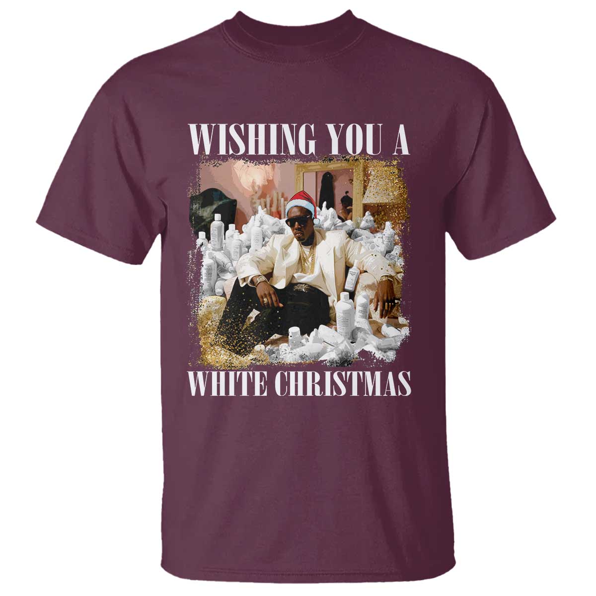 funny-dirty-santa-diddy-christmas-t-shirt-wishing-you-a-white-christmas-santa-hat