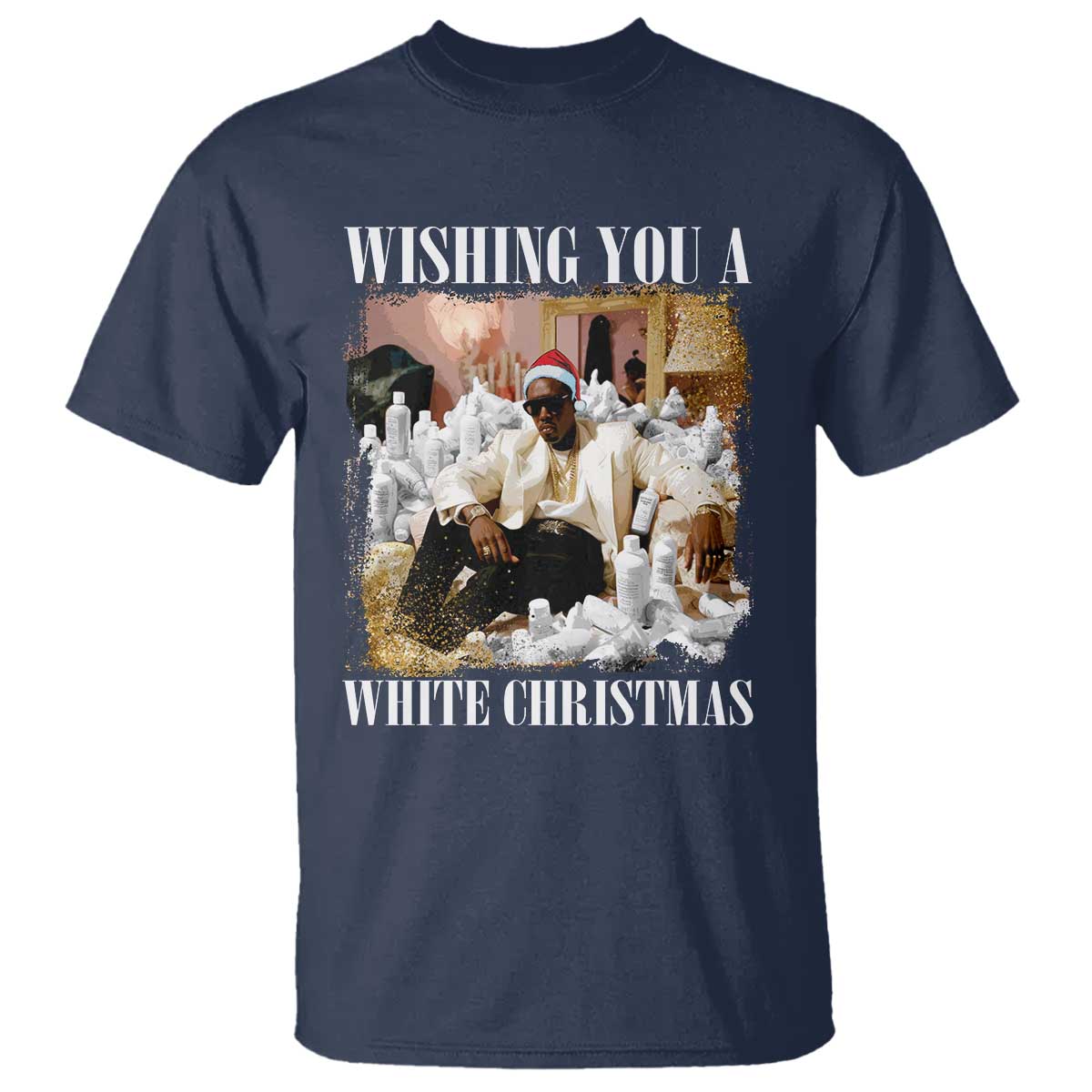 funny-dirty-santa-diddy-christmas-t-shirt-wishing-you-a-white-christmas-santa-hat