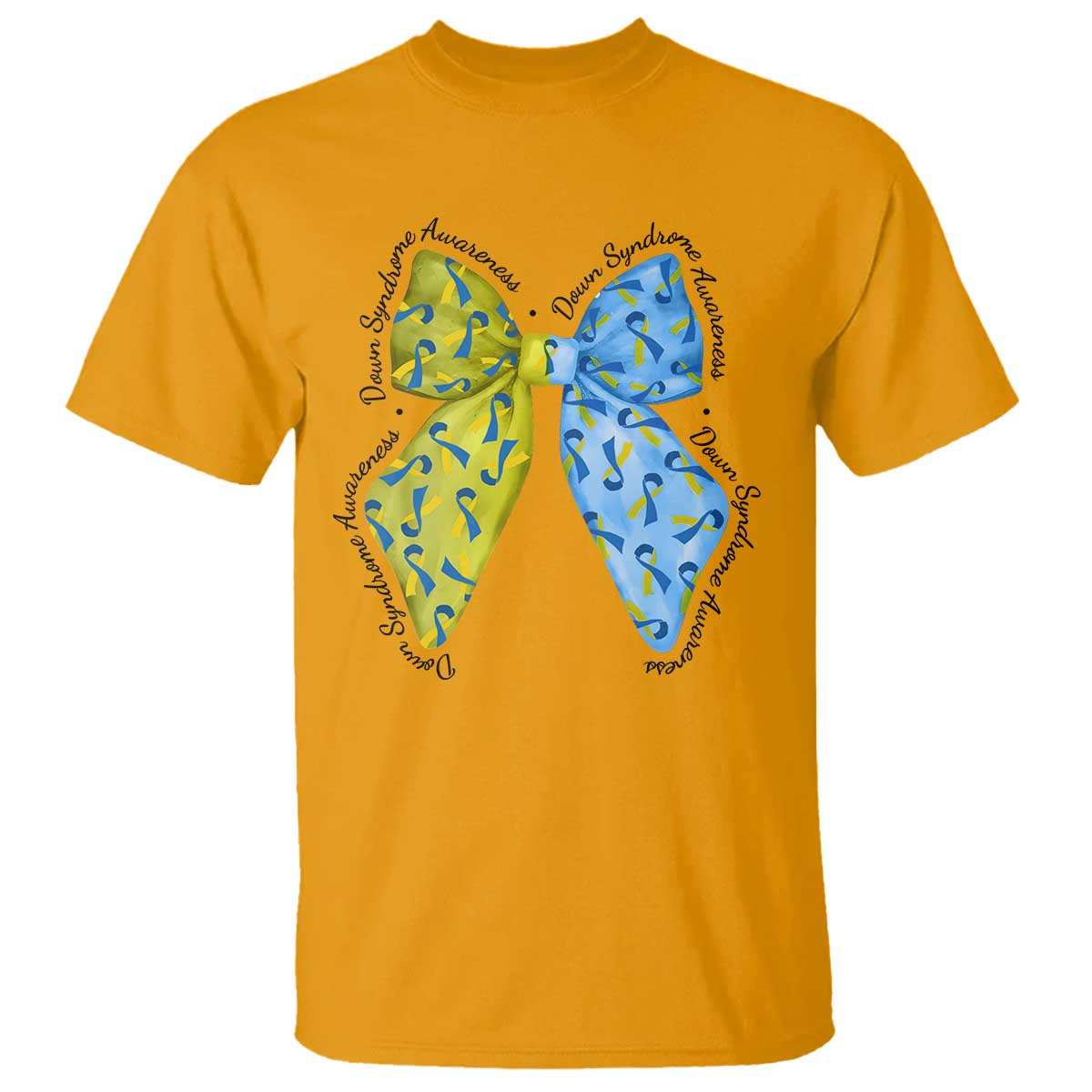 Down Syndrome Support Coquette Bow Ribbon T Shirt