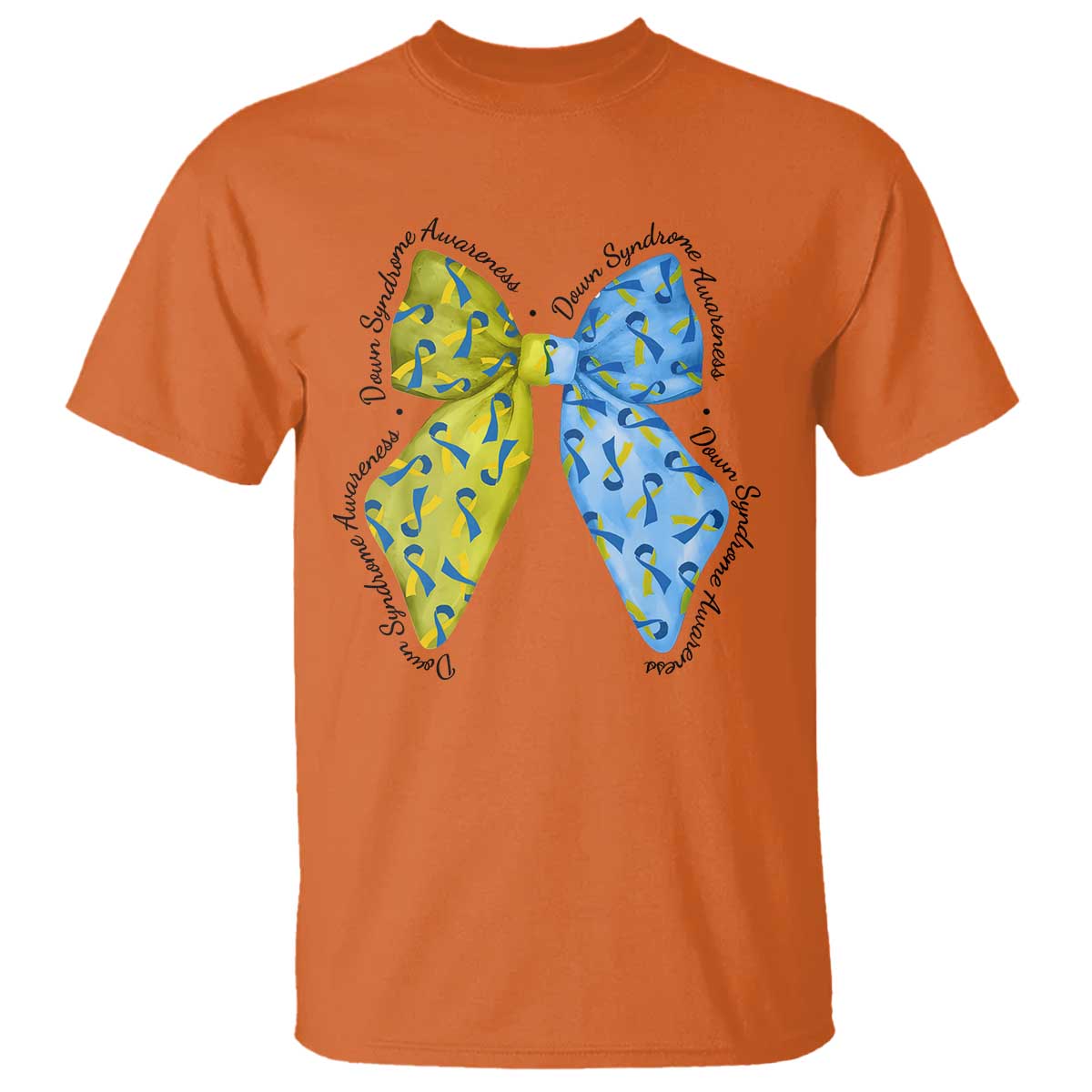 Down Syndrome Support Coquette Bow Ribbon T Shirt