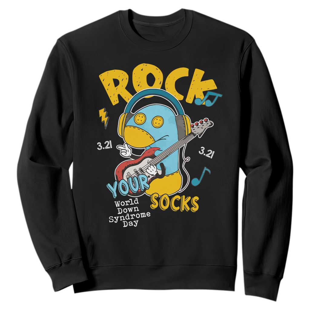 Funny Rock Your Socks Sweatshirt World Down Syndrome Day WDSD