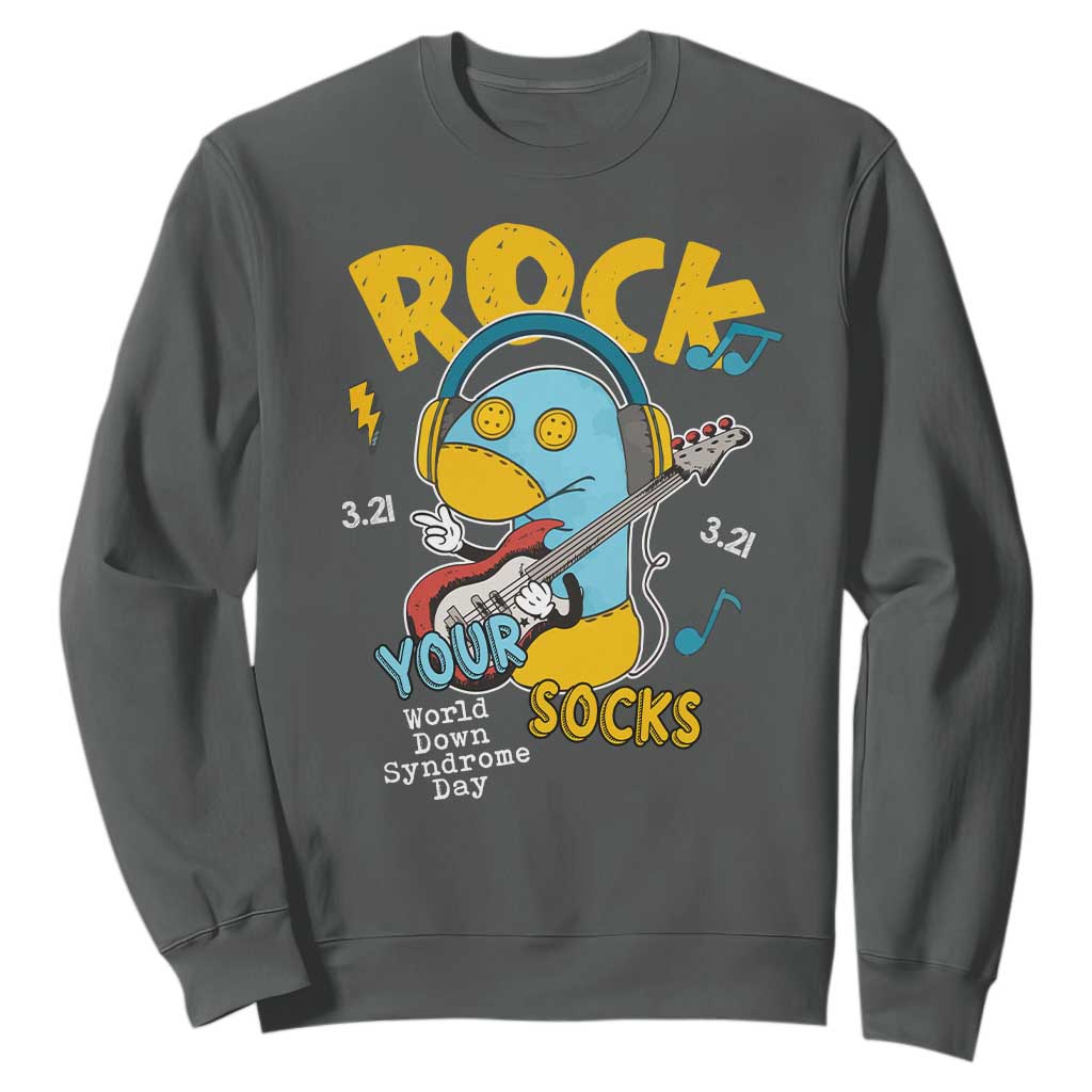 Funny Rock Your Socks Sweatshirt World Down Syndrome Day WDSD