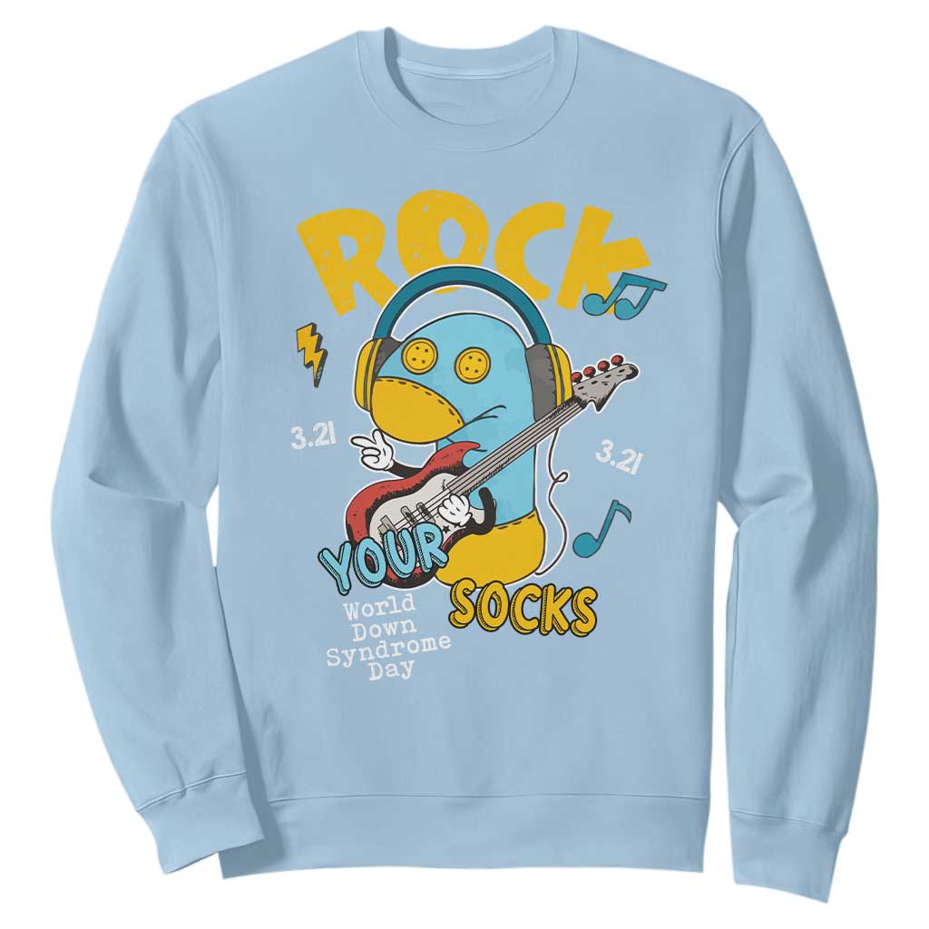 Funny Rock Your Socks Sweatshirt World Down Syndrome Day WDSD