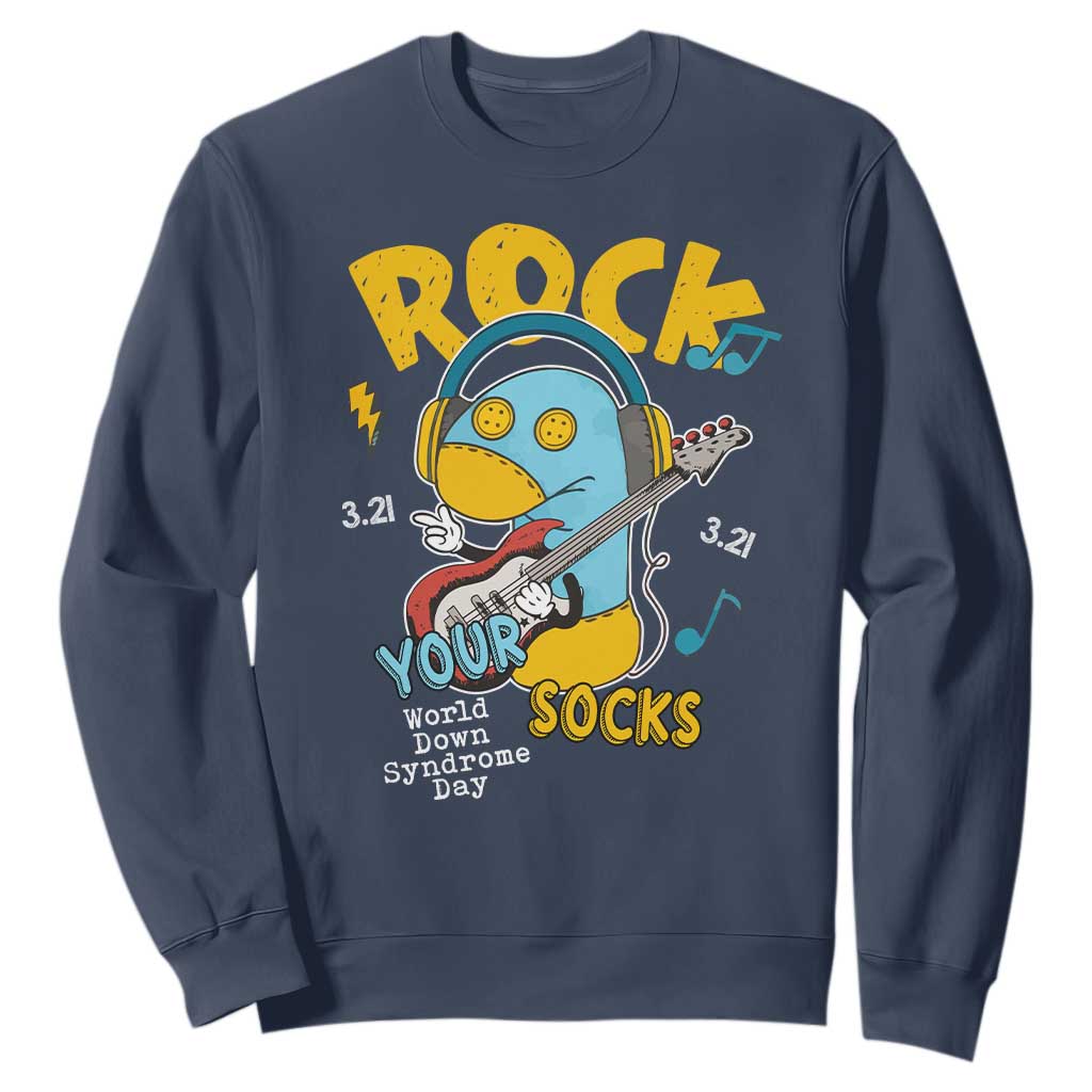 Funny Rock Your Socks Sweatshirt World Down Syndrome Day WDSD