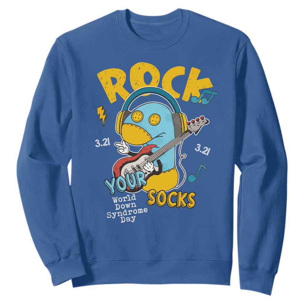 Funny Rock Your Socks Sweatshirt World Down Syndrome Day WDSD