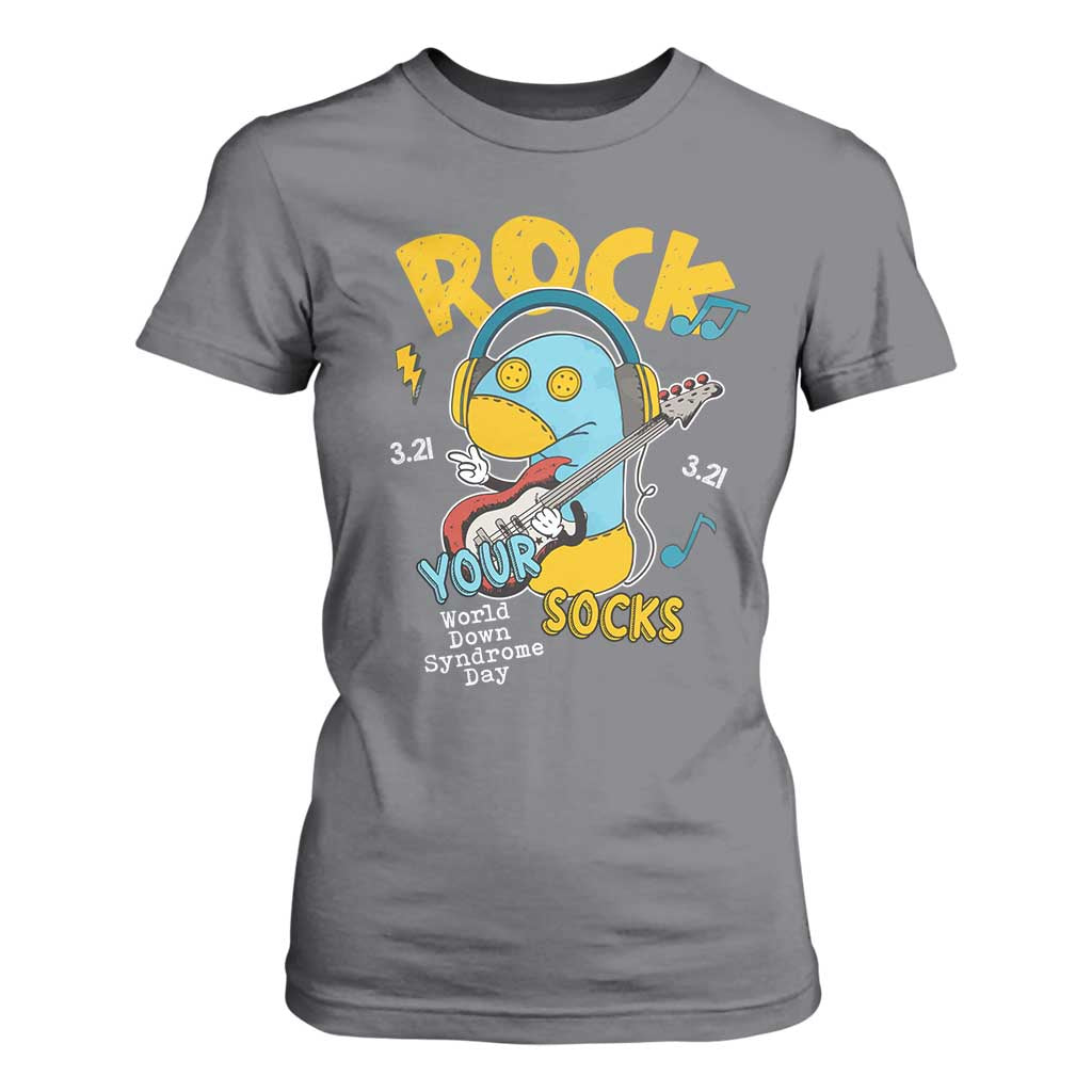 Funny Rock Your Socks T Shirt For Women World Down Syndrome Day WDSD