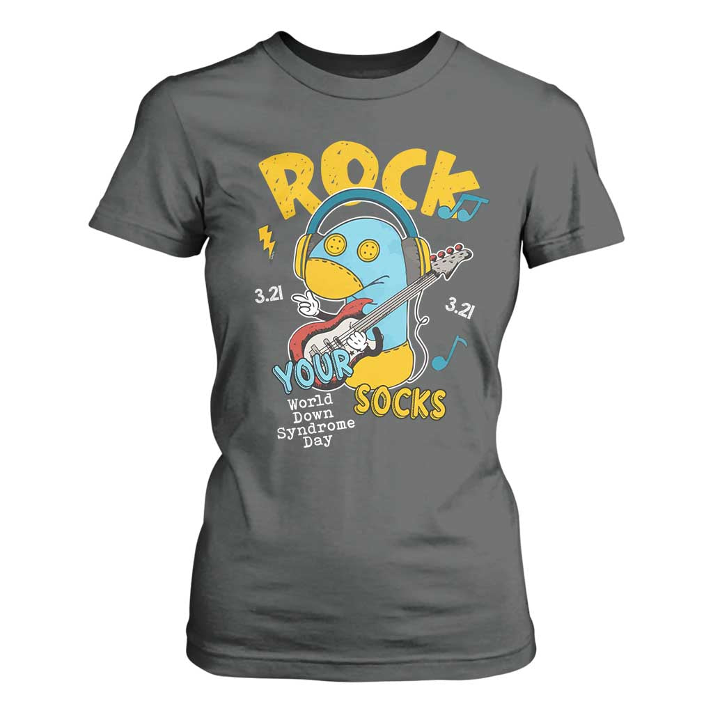 Funny Rock Your Socks T Shirt For Women World Down Syndrome Day WDSD