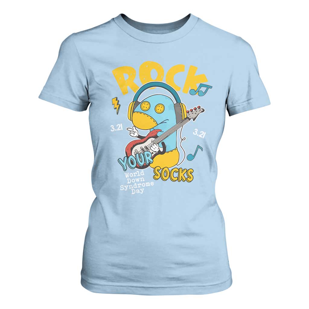 Funny Rock Your Socks T Shirt For Women World Down Syndrome Day WDSD