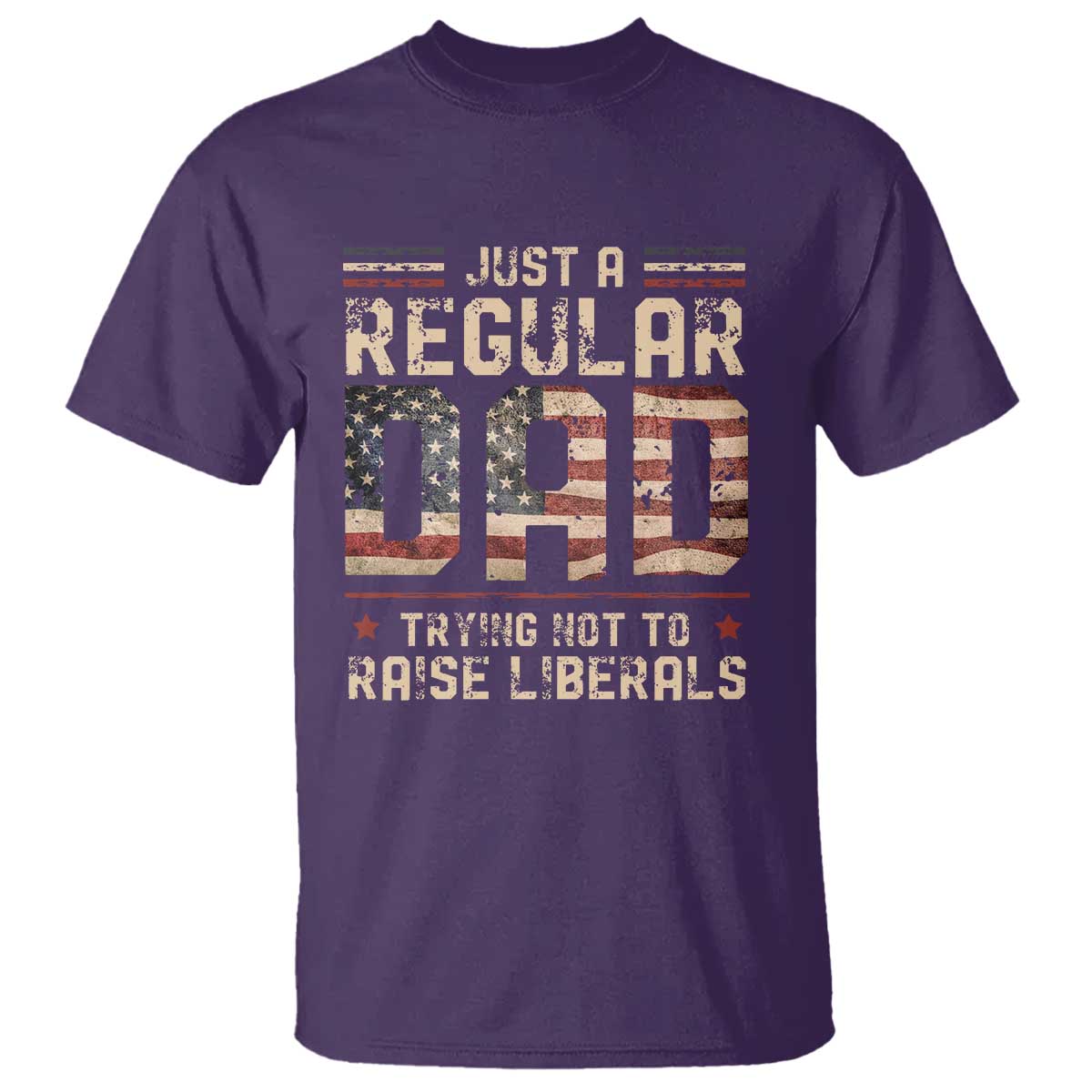 funny-just-a-regular-dad-trying-not-to-raise-liberals-t-shirt-fathers-day