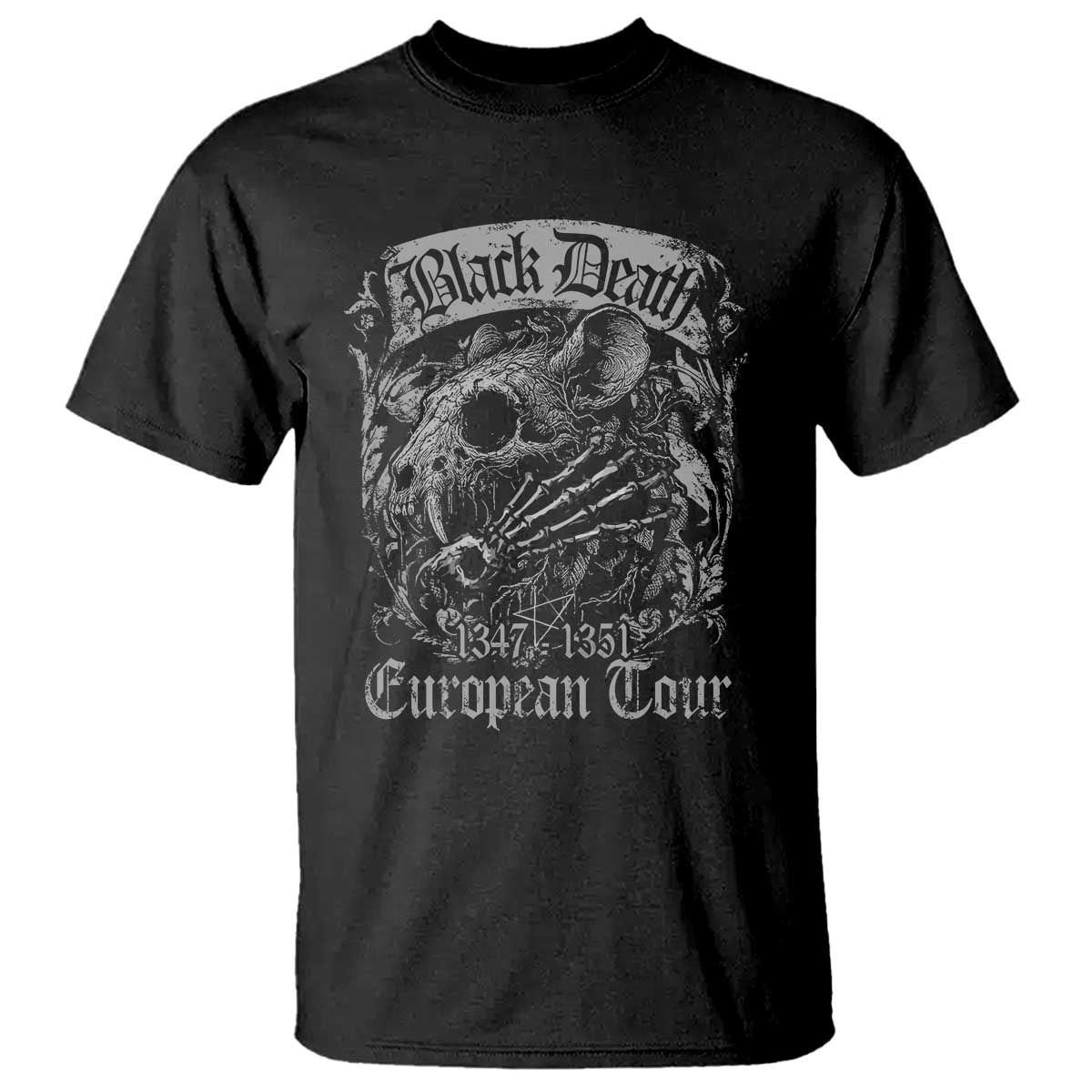 black-death-european-tour-t-shirt-plague-rat-medieval-history-gothic