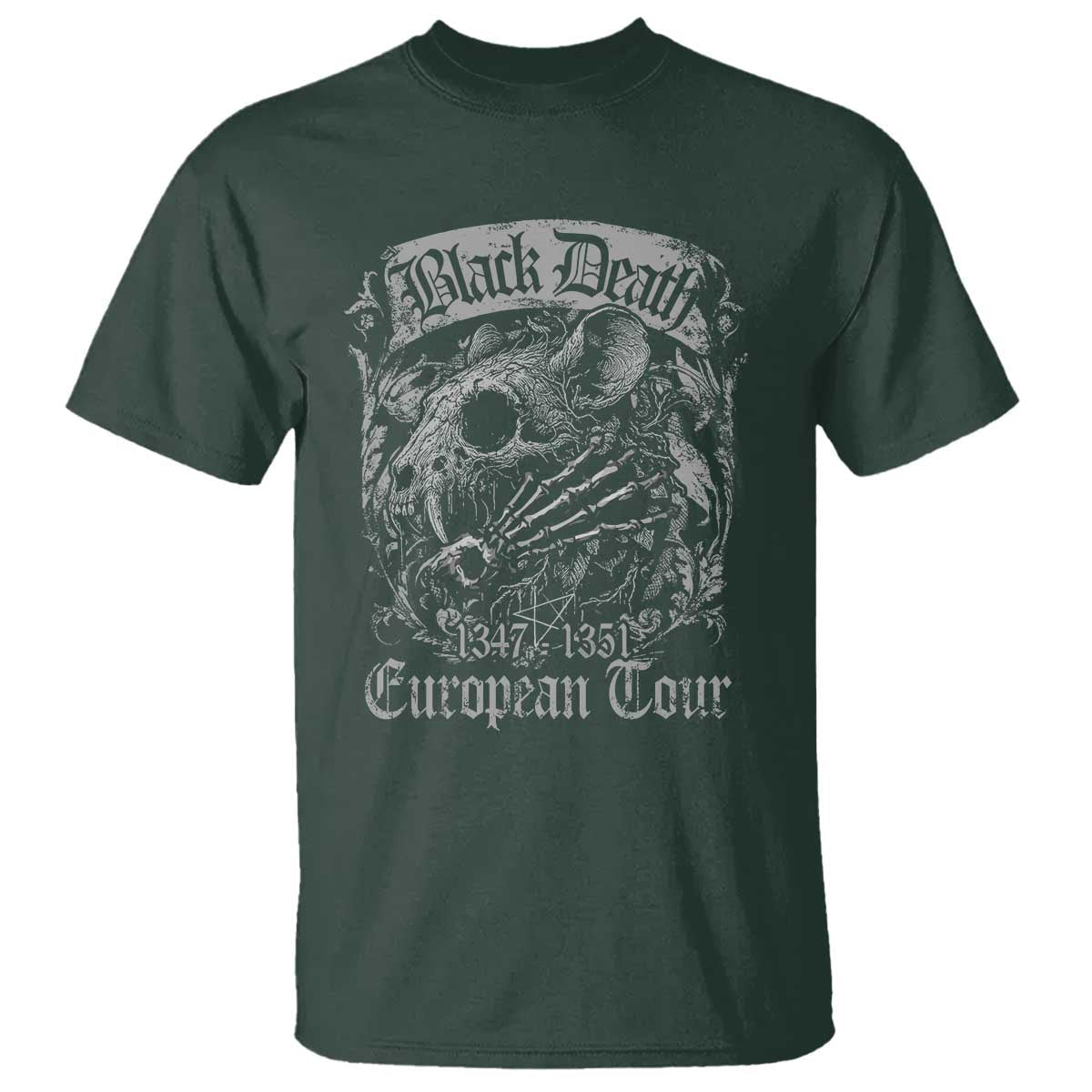 black-death-european-tour-t-shirt-plague-rat-medieval-history-gothic