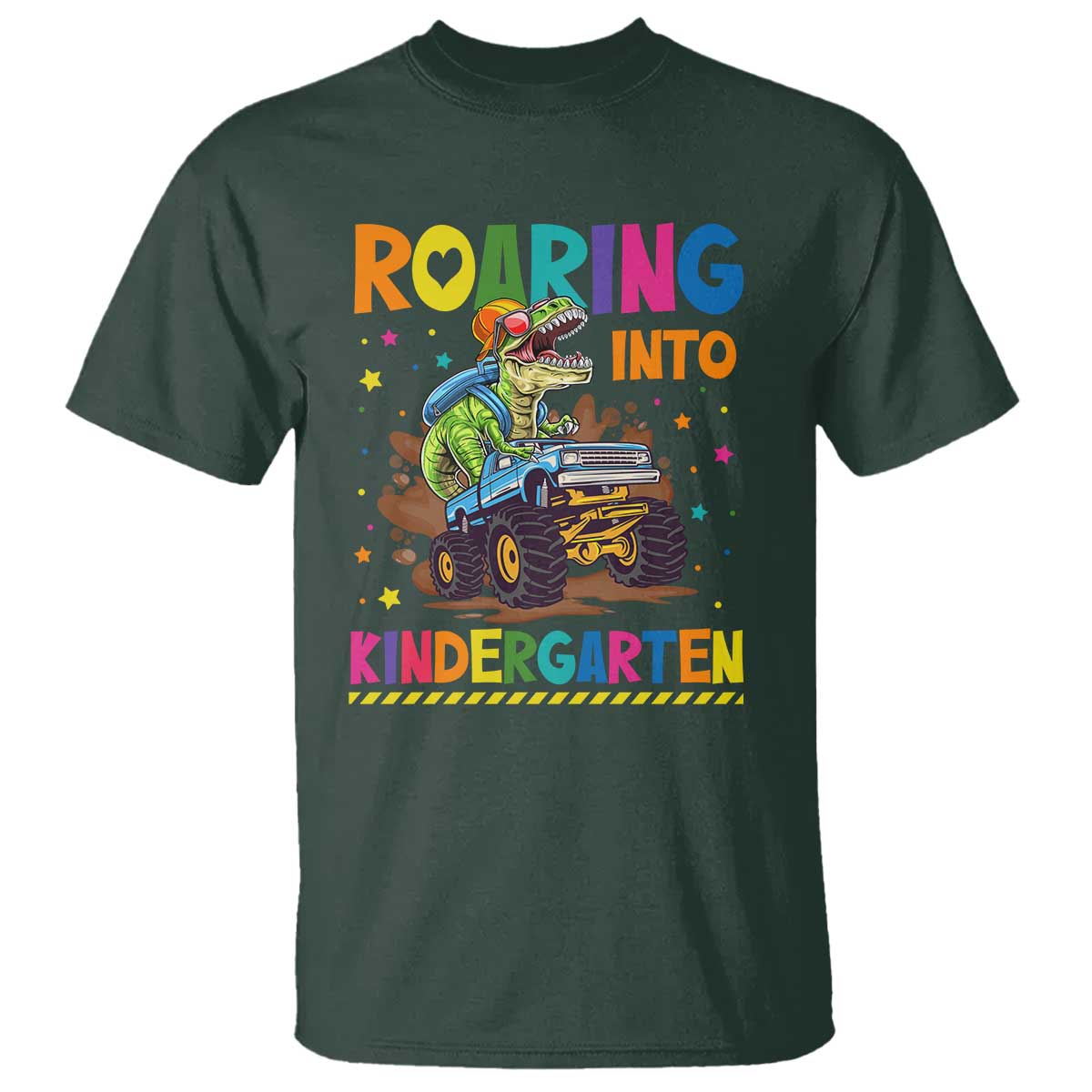 roaring-into-kindergarten-t-shirt-back-to-school-dinosaur-t-rex-monster-truck