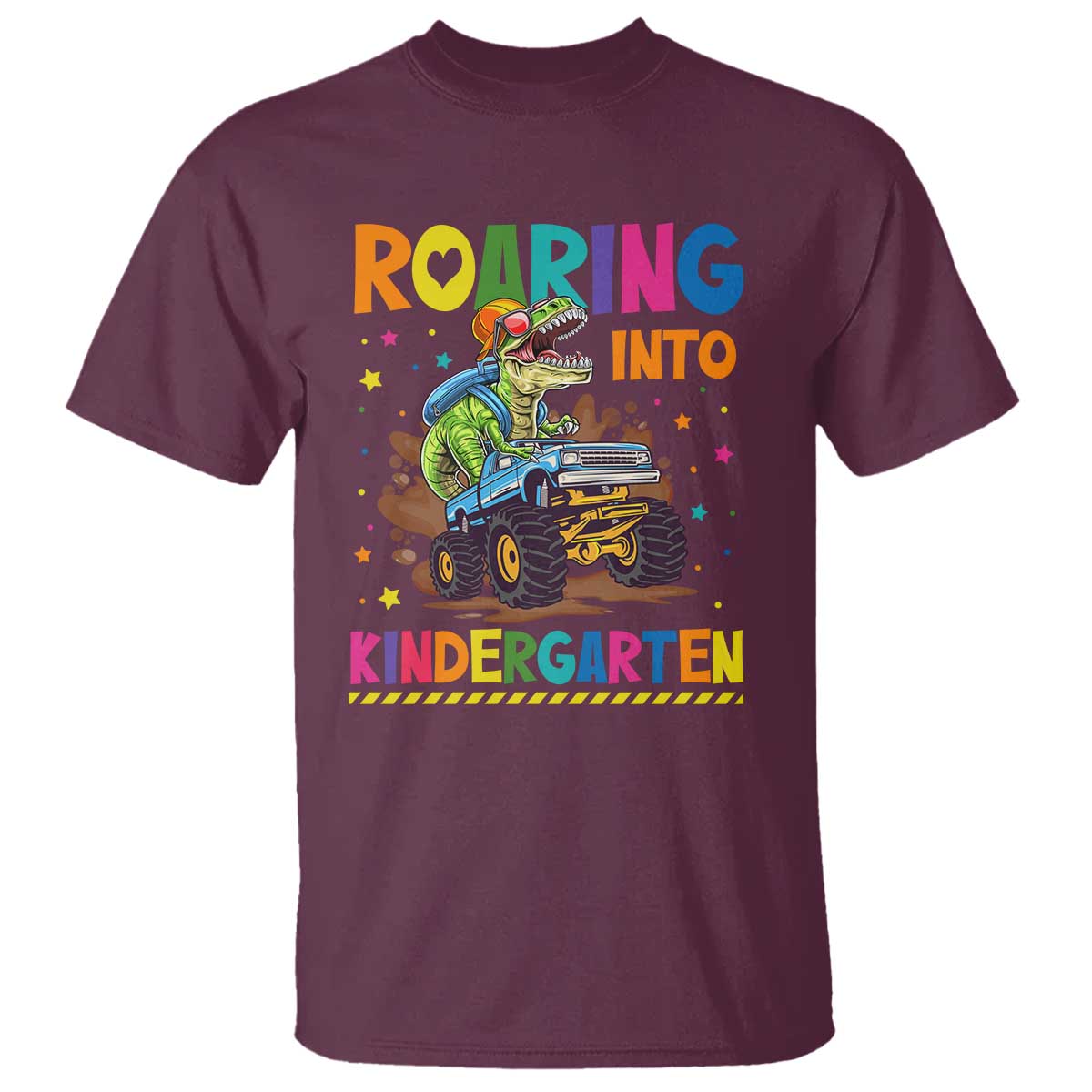 roaring-into-kindergarten-t-shirt-back-to-school-dinosaur-t-rex-monster-truck
