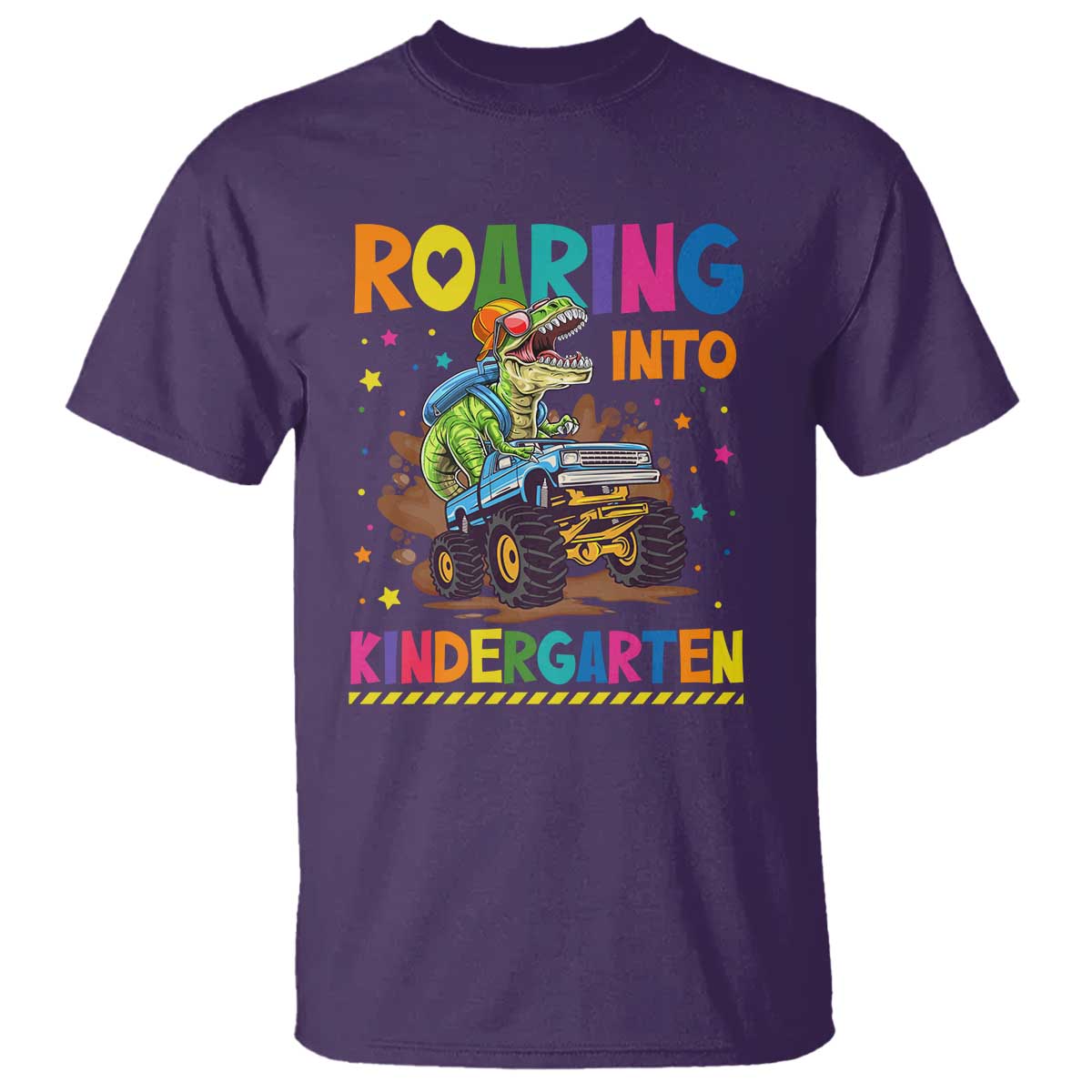 roaring-into-kindergarten-t-shirt-back-to-school-dinosaur-t-rex-monster-truck