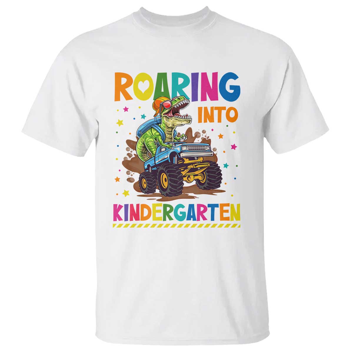 roaring-into-kindergarten-t-shirt-back-to-school-dinosaur-t-rex-monster-truck