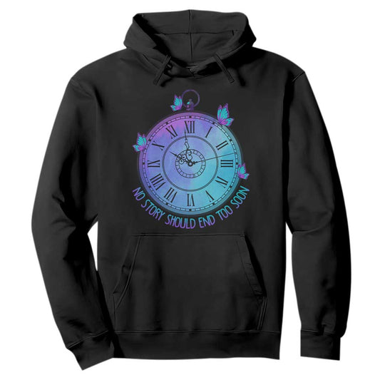 Suicide Prevention Support Hoodie No Story Should End Too Soon Butterfly Clock