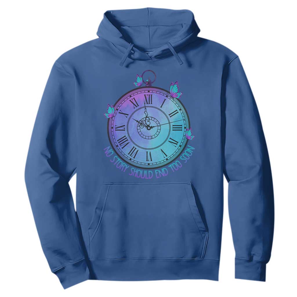 Suicide Prevention Support Hoodie No Story Should End Too Soon Butterfly Clock