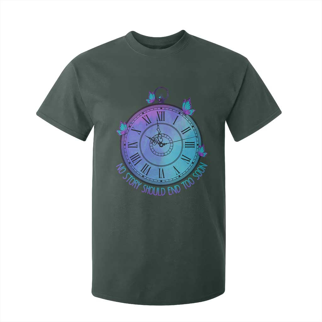 Suicide Prevention Support T Shirt For Kid No Story Should End Too Soon Butterfly Clock