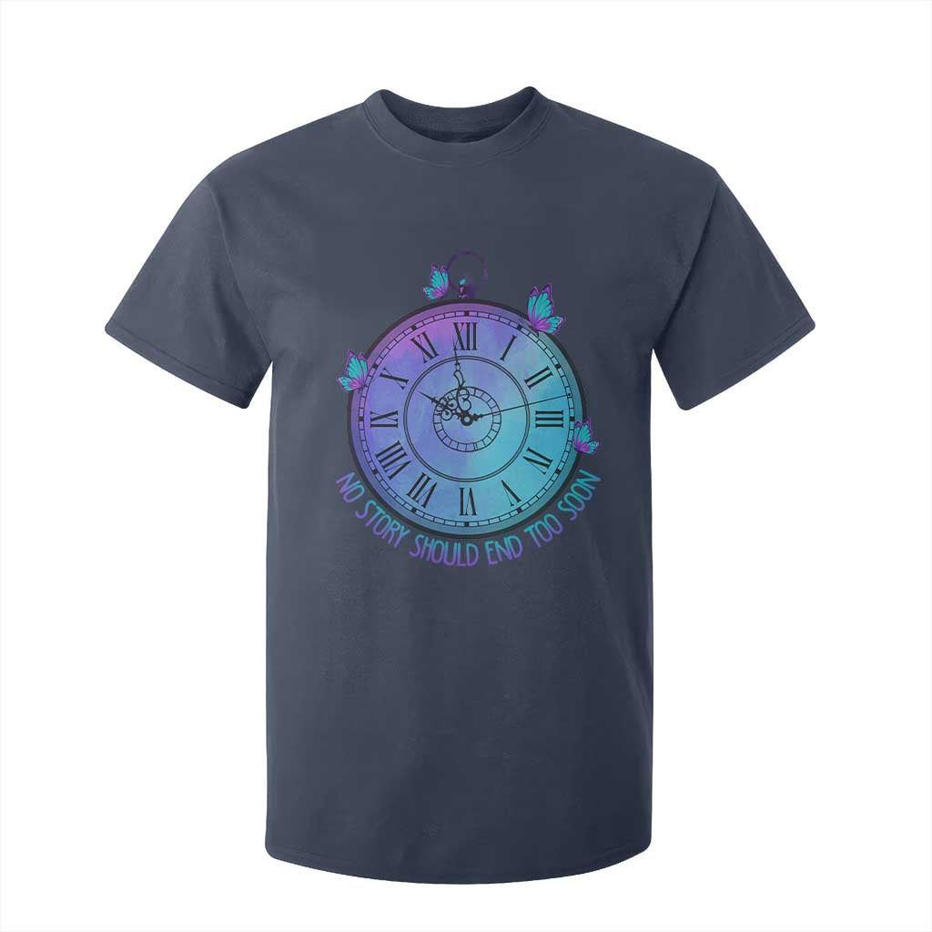 Suicide Prevention Support T Shirt For Kid No Story Should End Too Soon Butterfly Clock
