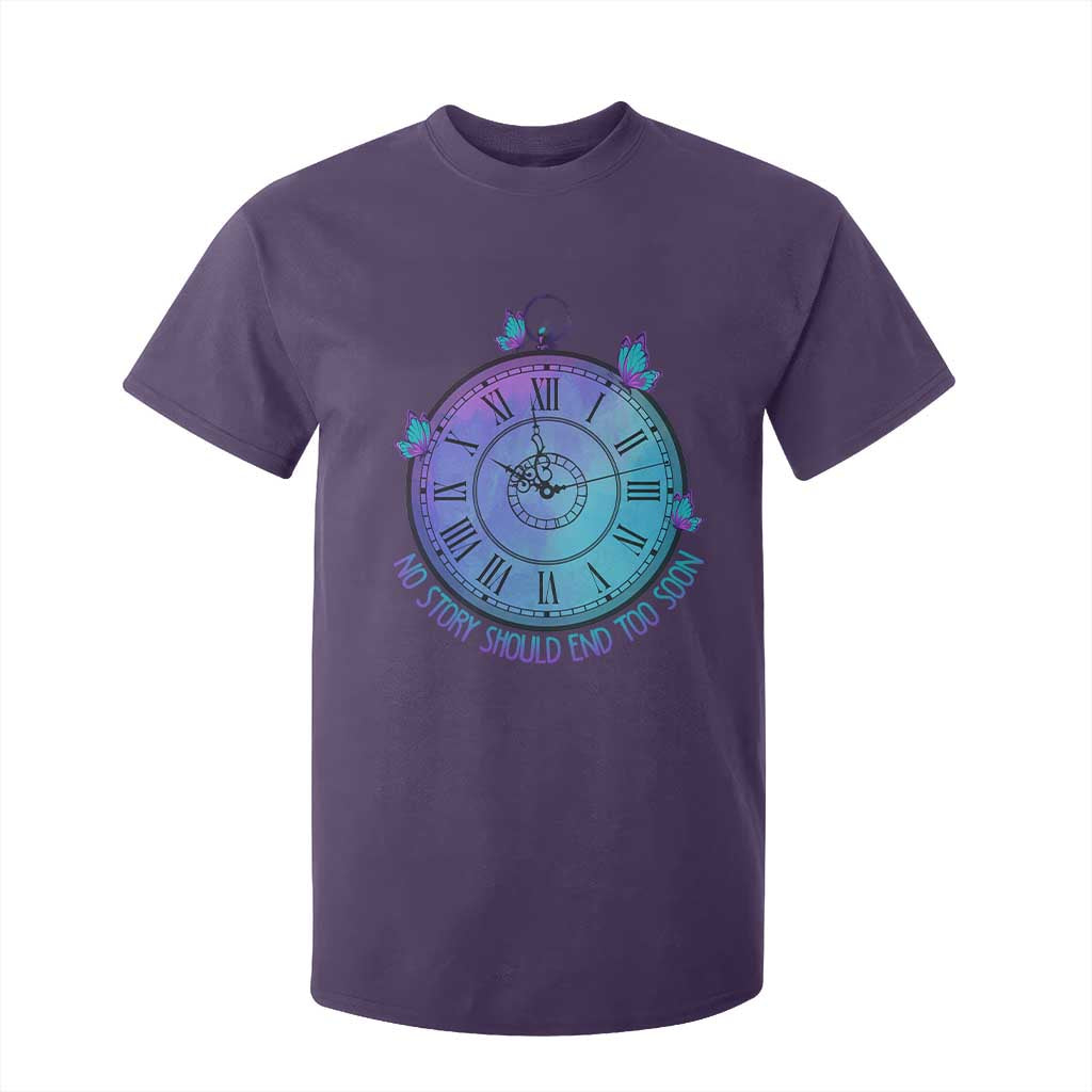 Suicide Prevention Support T Shirt For Kid No Story Should End Too Soon Butterfly Clock