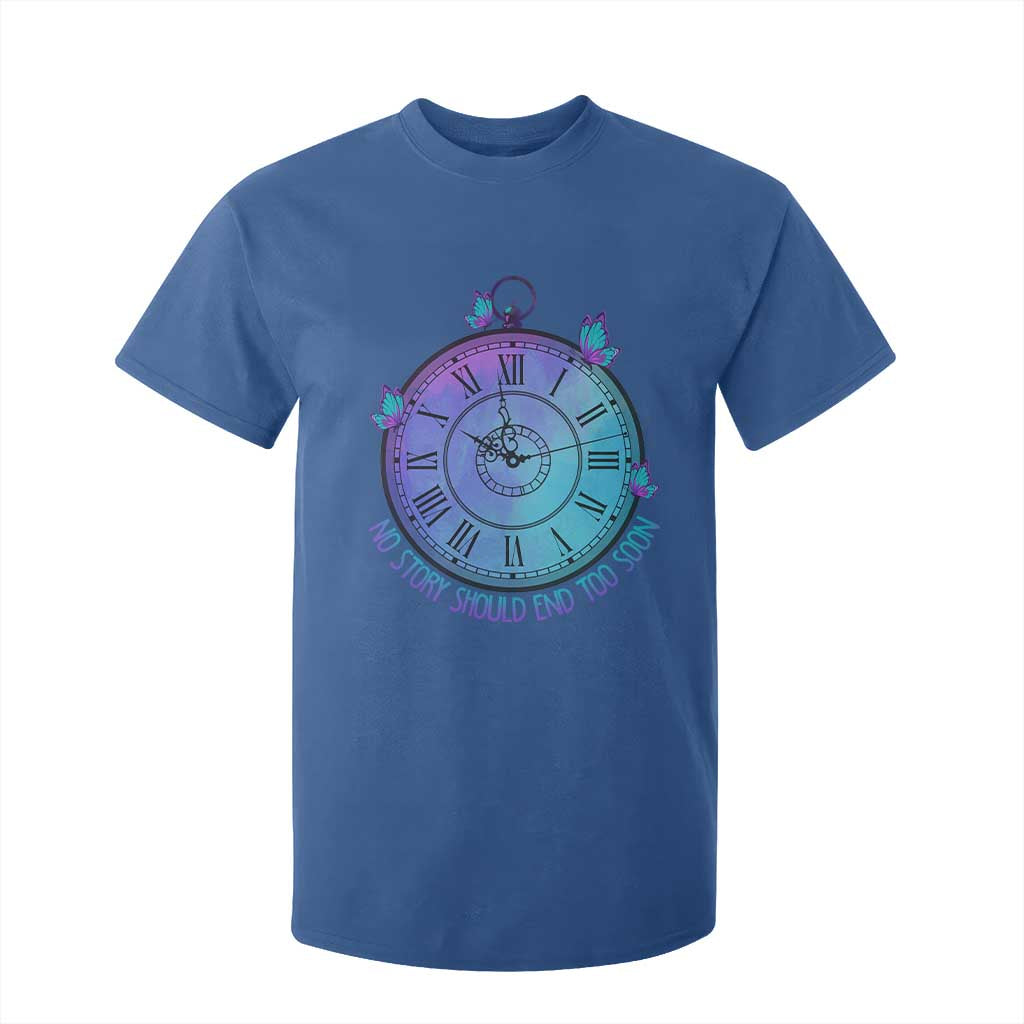 Suicide Prevention Support T Shirt For Kid No Story Should End Too Soon Butterfly Clock