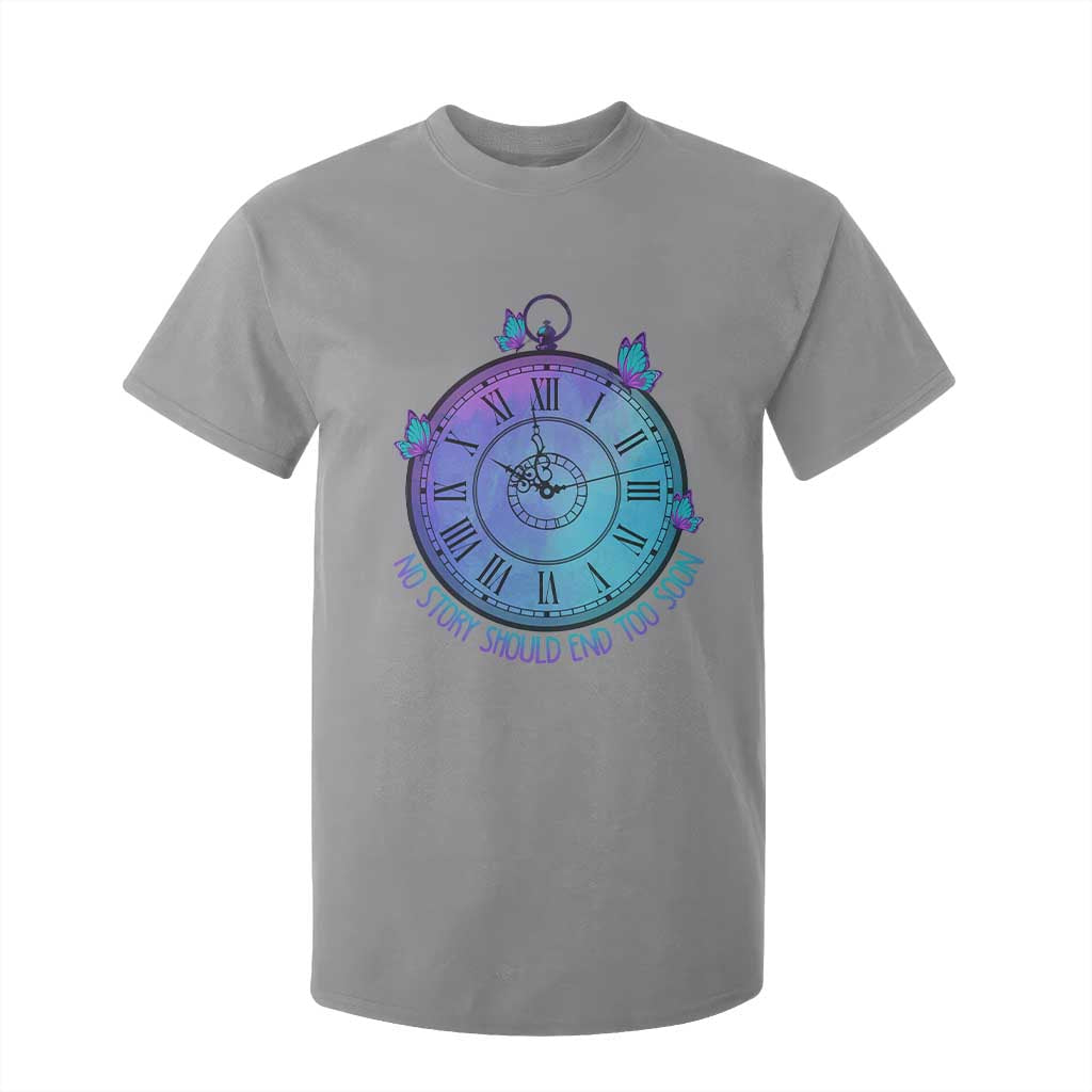 Suicide Prevention Support T Shirt For Kid No Story Should End Too Soon Butterfly Clock