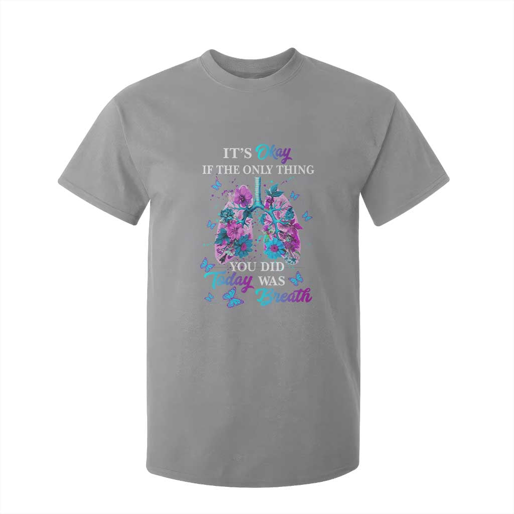 Suicide Prevention Support T Shirt For Kid Inspirational Breathe Today Semicolon Flower Butterfly