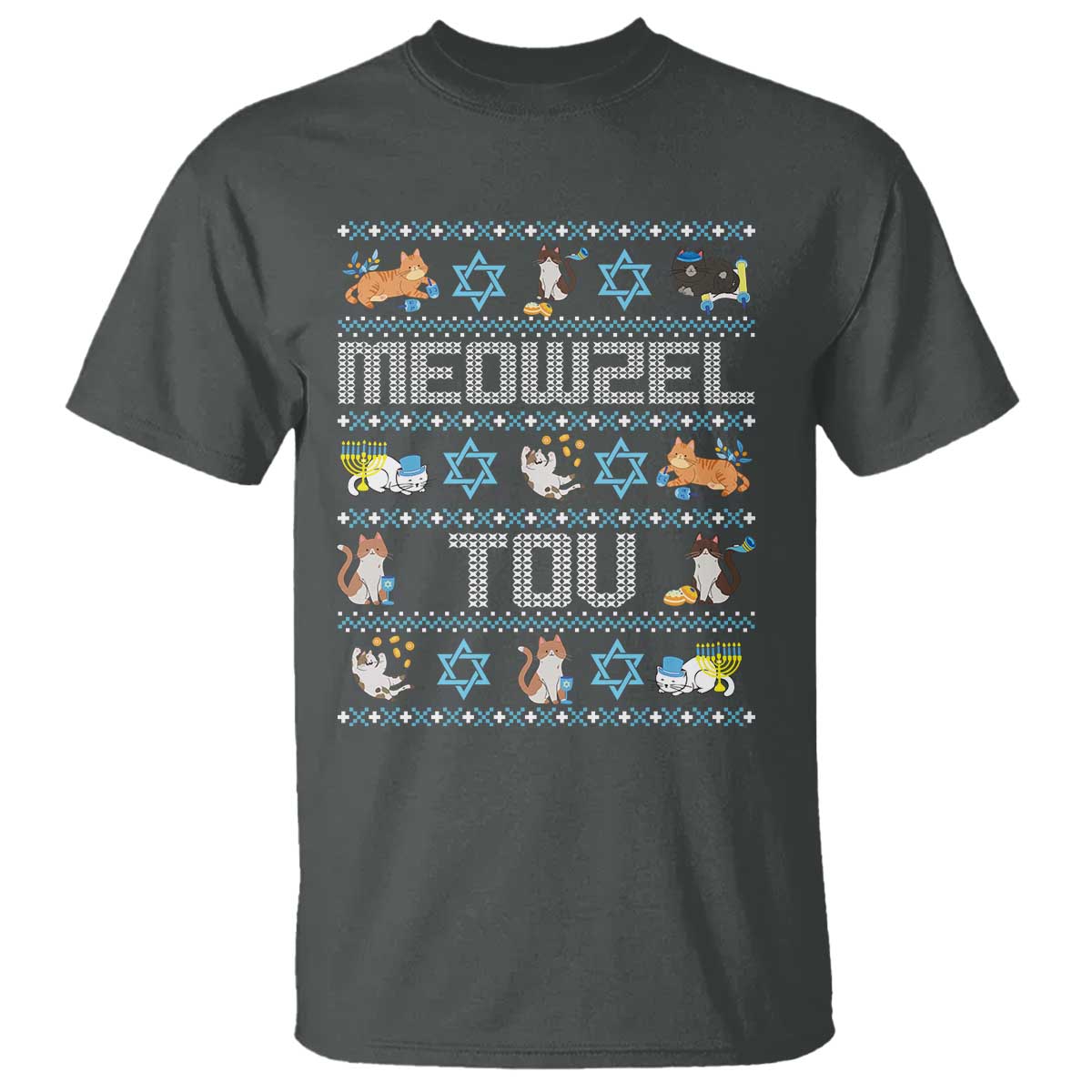 funny-hanukkah-cats-t-shirt-meowzel-tov-chanukah-menorah-david-stars