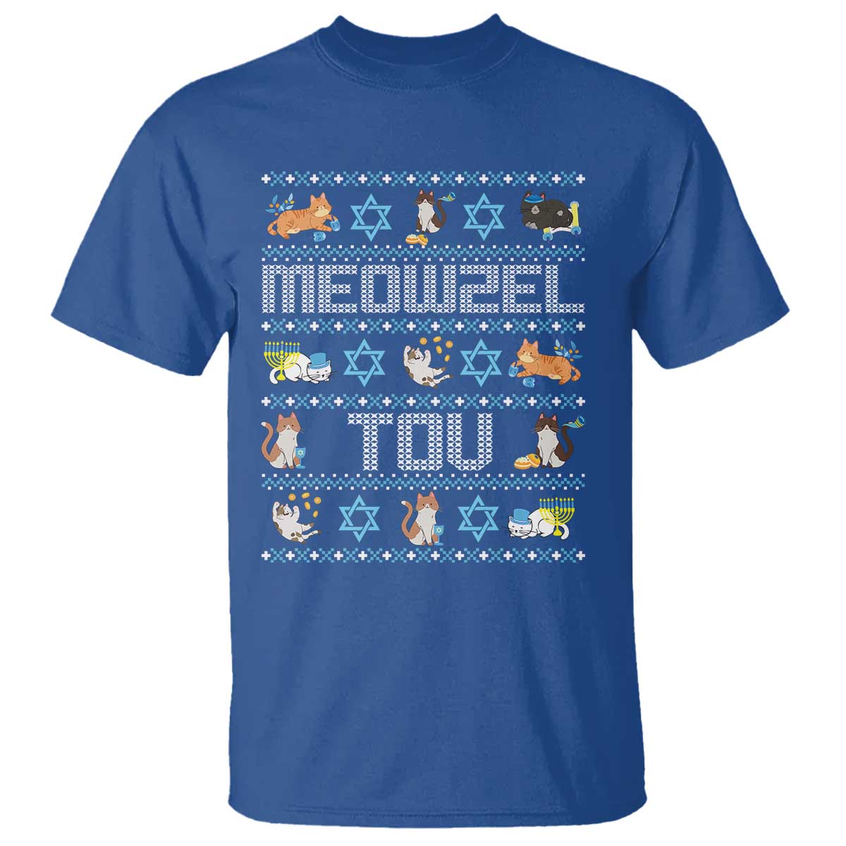 funny-hanukkah-cats-t-shirt-meowzel-tov-chanukah-menorah-david-stars
