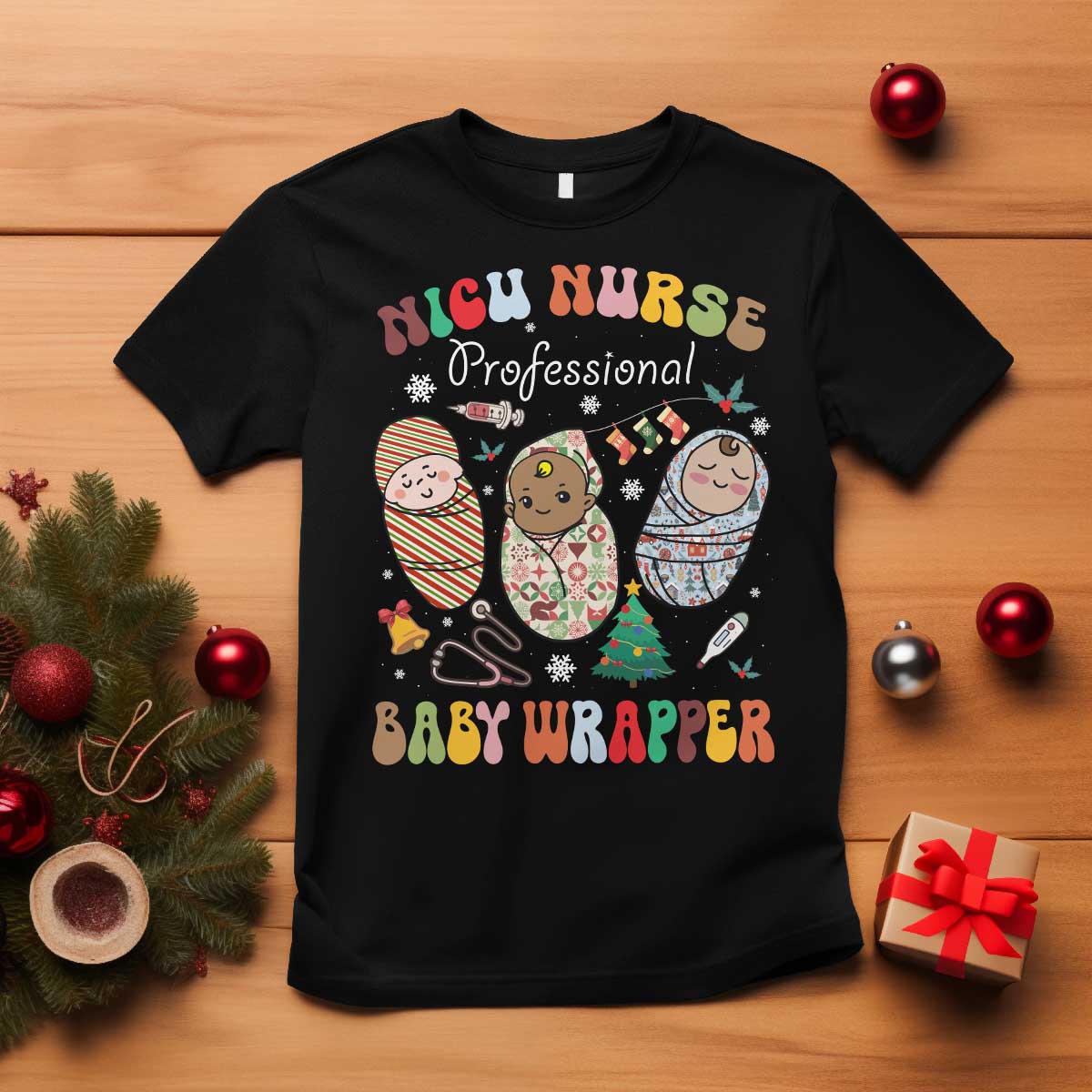 funny-nicu-nurse-christmas-t-shirt-professional-baby-wrapper
