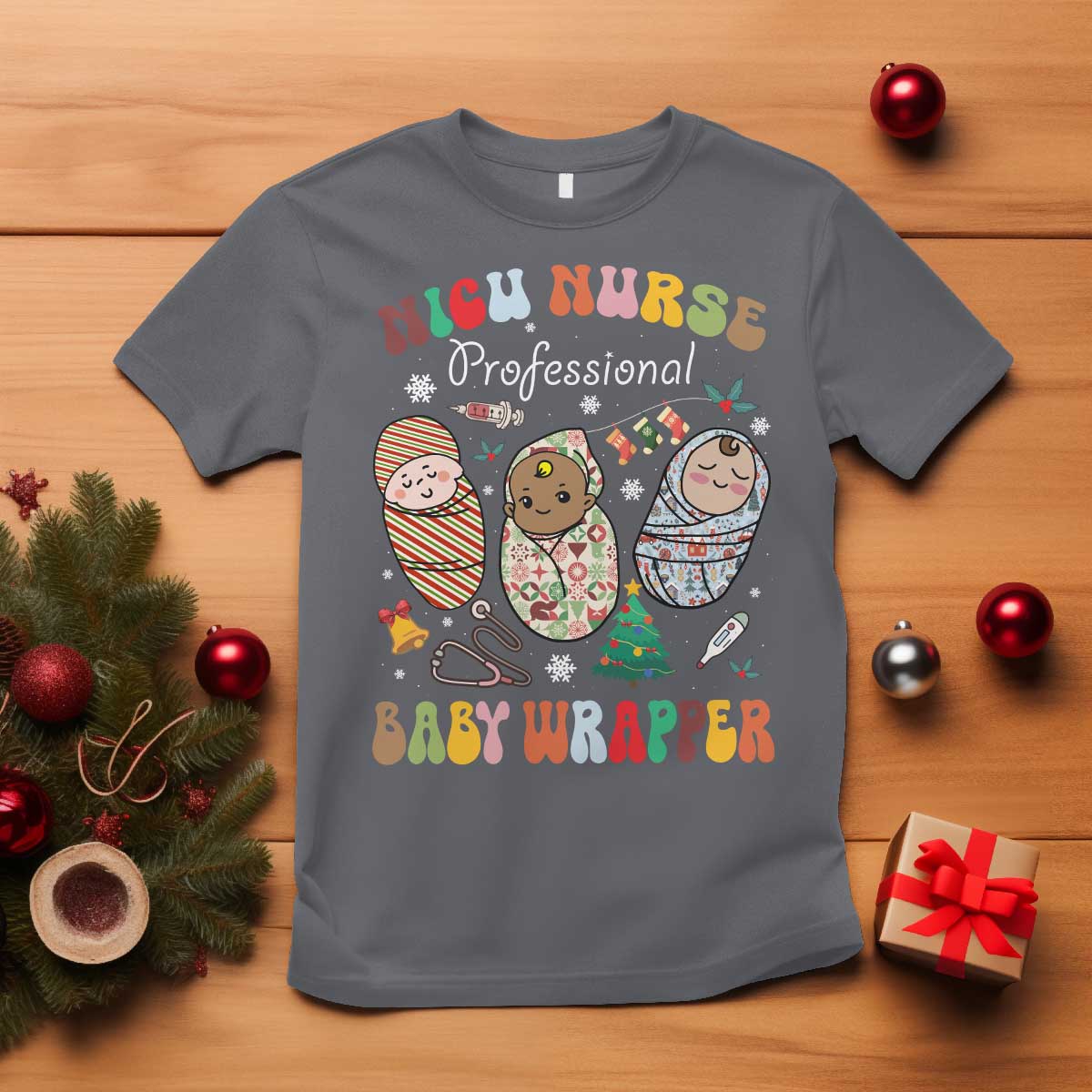funny-nicu-nurse-christmas-t-shirt-professional-baby-wrapper