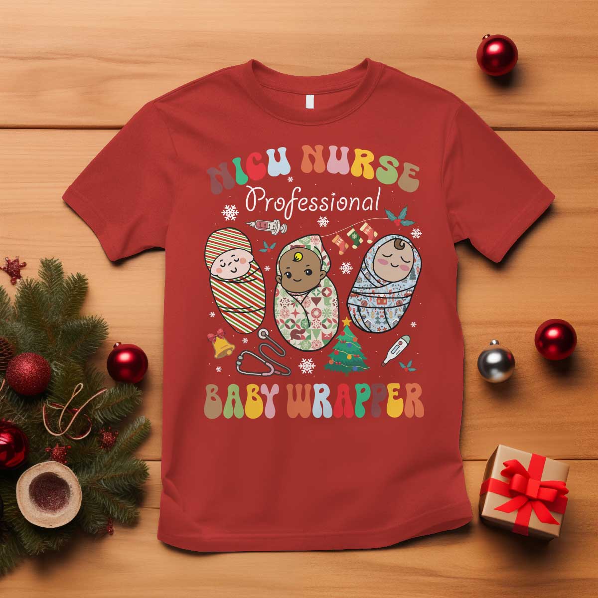 funny-nicu-nurse-christmas-t-shirt-professional-baby-wrapper