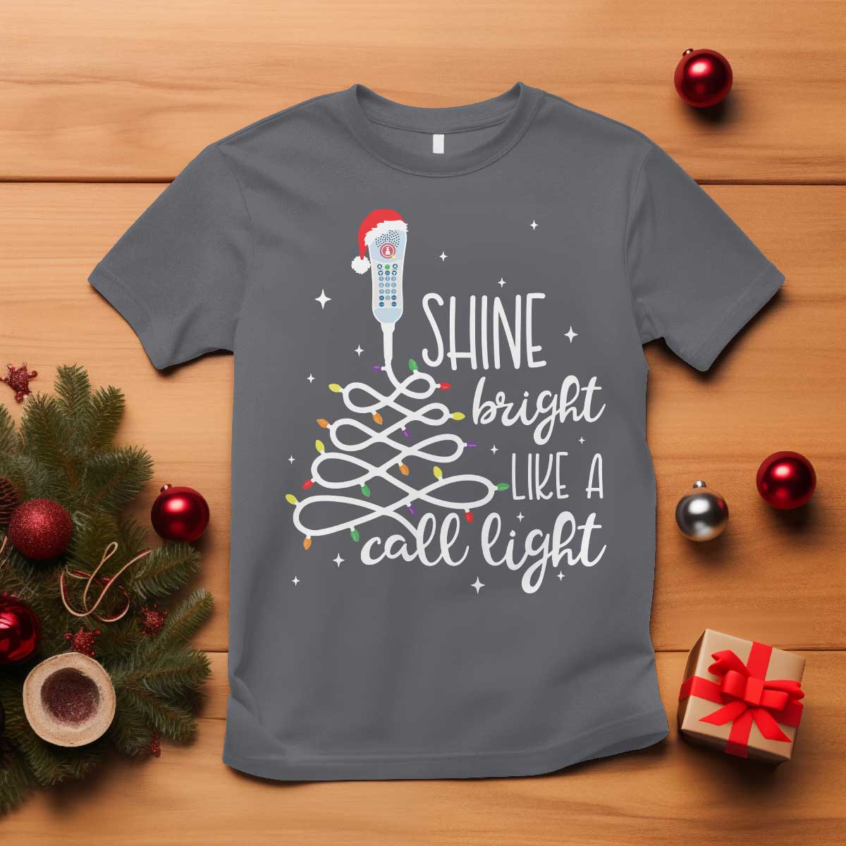 funny-christmas-nurse-t-shirt-shine-bright-like-a-call-light-led-lights
