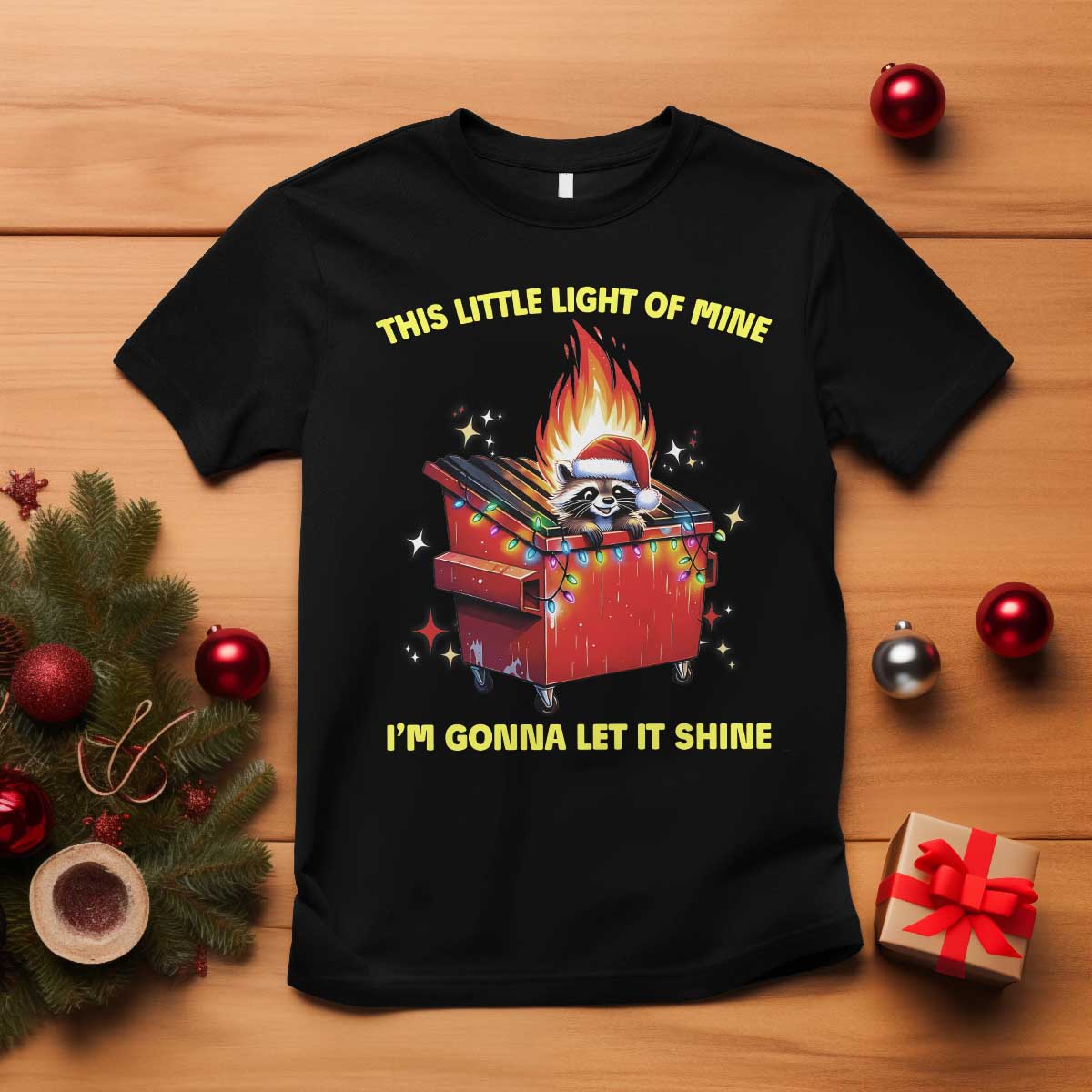 funny-lil-fire-dumpster-racoon-t-shirt-this-little-light-of-mine-im-gonna-let-it-shine