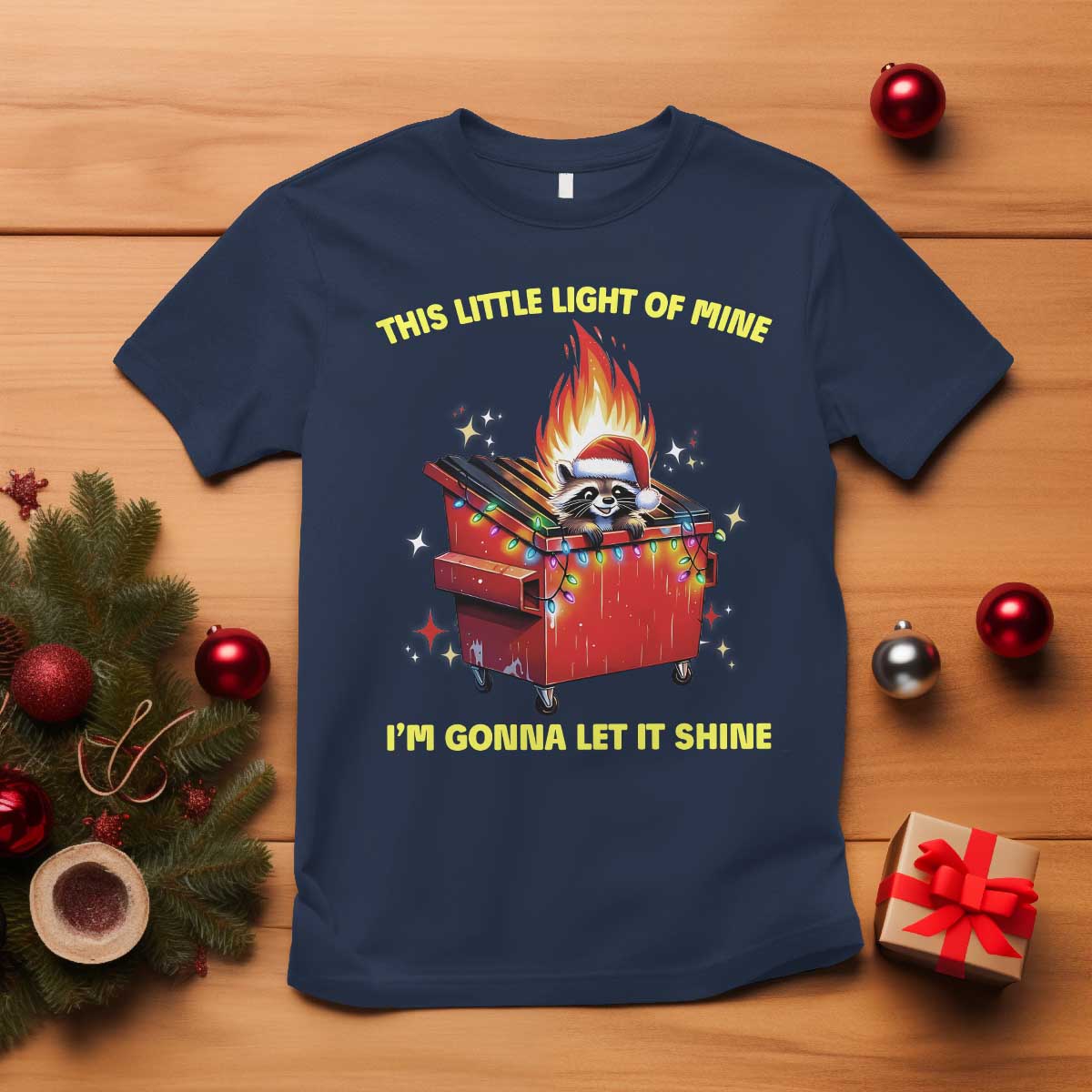 funny-lil-fire-dumpster-racoon-t-shirt-this-little-light-of-mine-im-gonna-let-it-shine