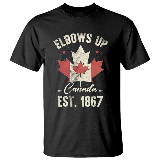 elbows-up-canada-est-1867-t-shirt-true-north-strong-and-free-proud-canadian-maple-leaf