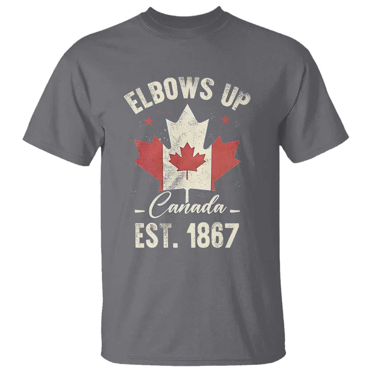 elbows-up-canada-est-1867-t-shirt-true-north-strong-and-free-proud-canadian-maple-leaf